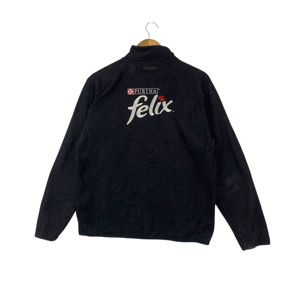 Other PURINA FELIX CAT Food Embroidered Fleece Zipper Jacket Size L / US 10 / IT 46 - 8 Thumbnail