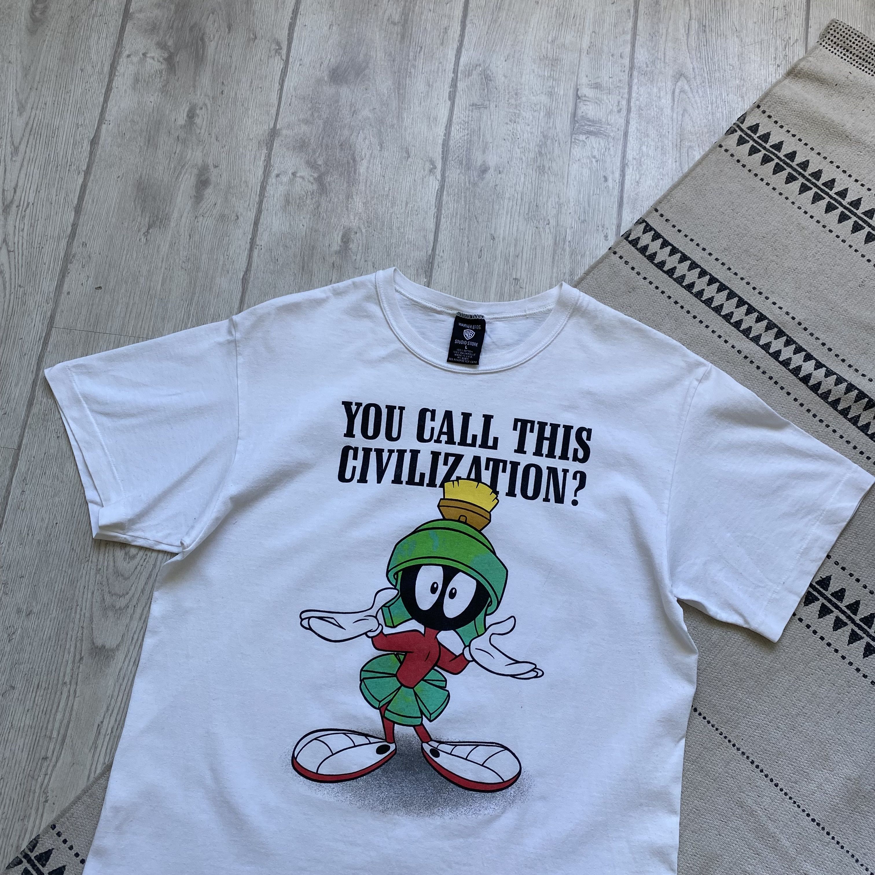Cartoon Network Vintage 90s Marvin the Martian tee Warner Bros Size US M / EU 48-50 / 2 - 7 Thumbnail