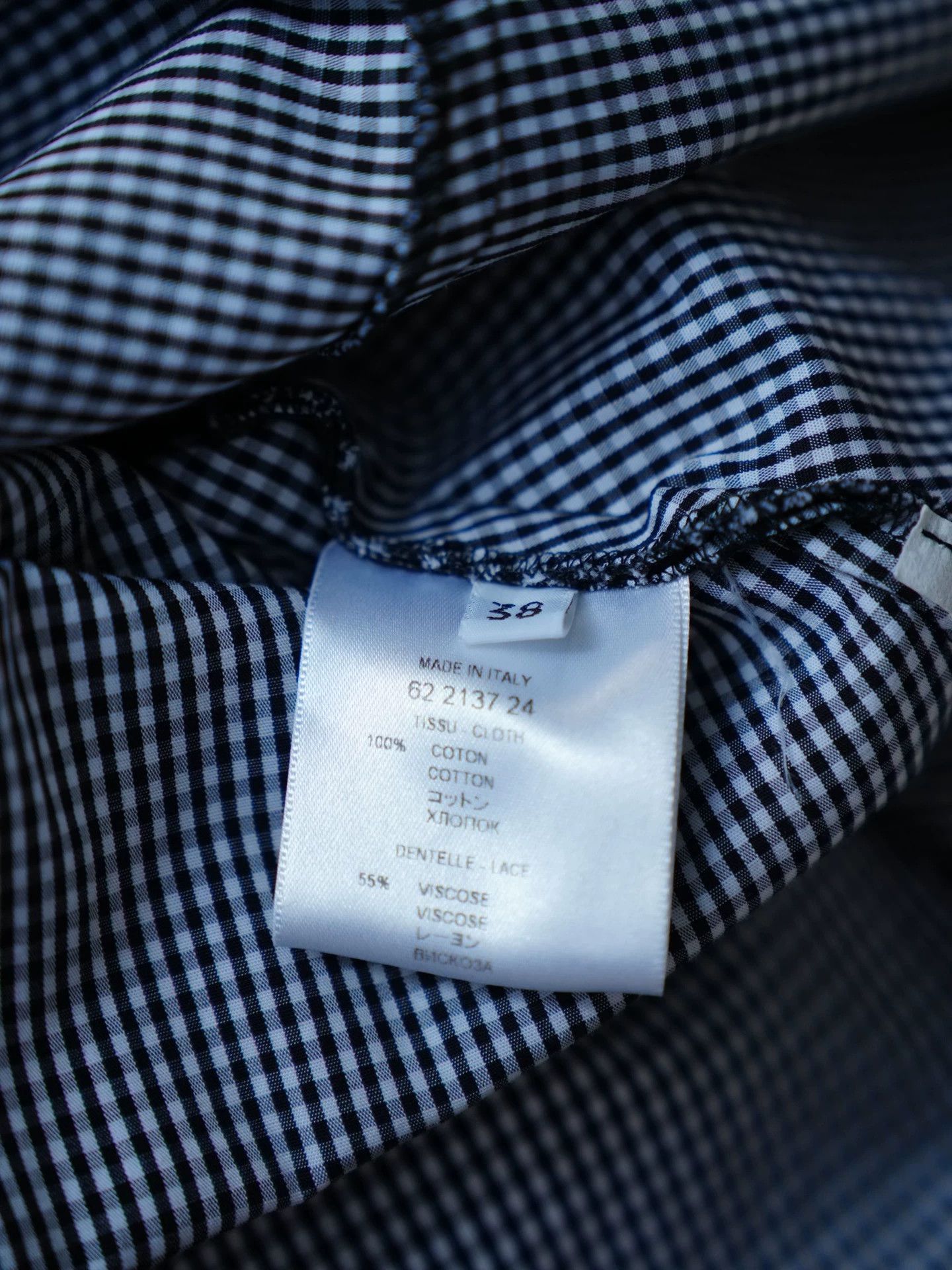 Givenchy Givenchy Black & White Check Lace Bodycon Dress 38/M Size XS / US 0-2 / IT 36-38 - 4 Thumbnail