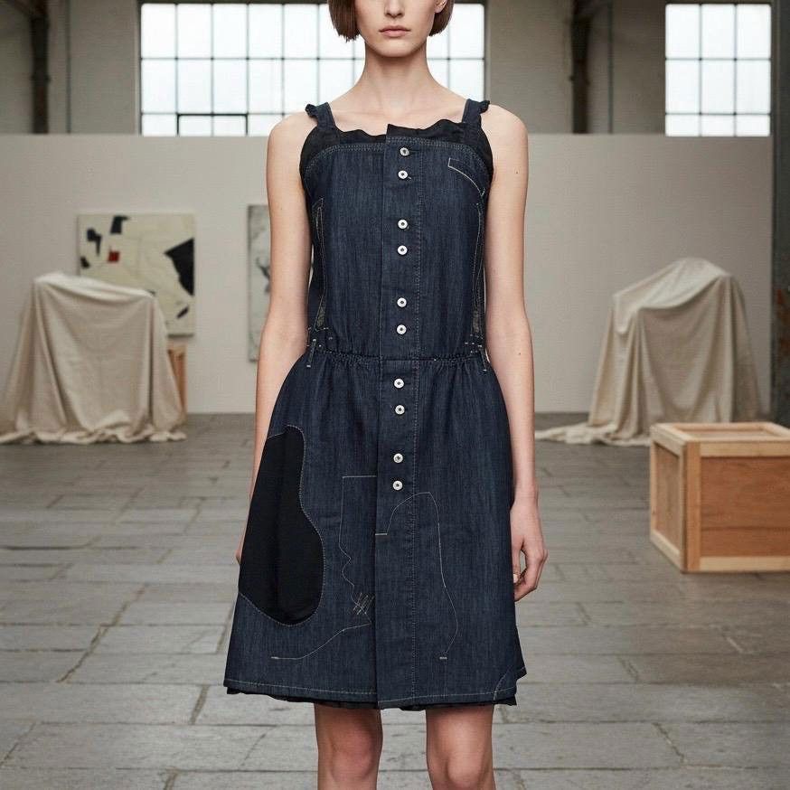 Marithe + Francois Girbaud The MfG Denim Mini Dress Size ONE SIZE - 2 Thumbnail