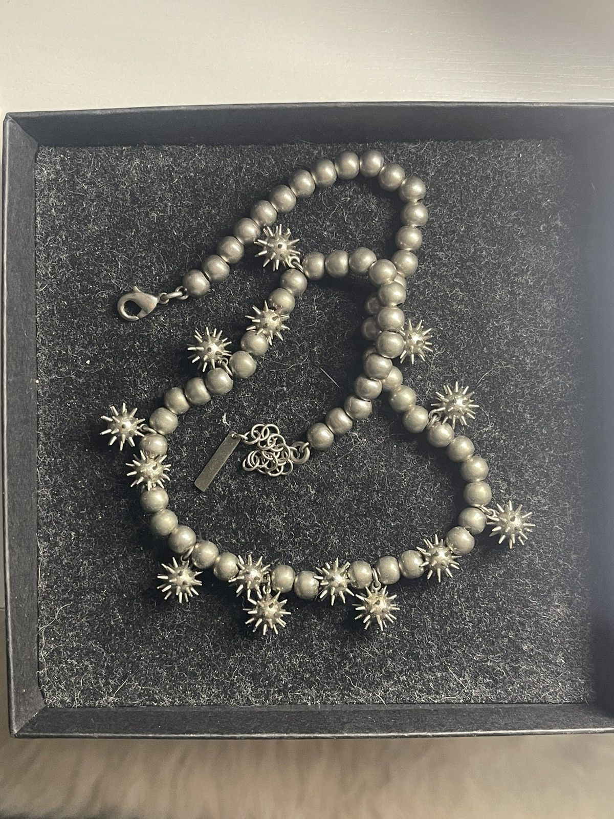Other HUGO KREIT Gunmetal Spiky Pearl Necklace Size ONE SIZE - 3 Thumbnail