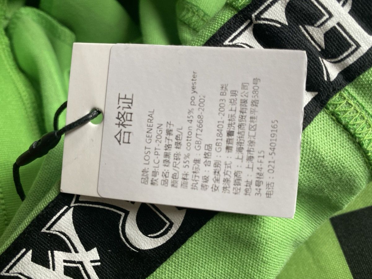 Other Lost General Green Black Checked Pants Joggers L Size US 36 / EU 52 - 6 Thumbnail