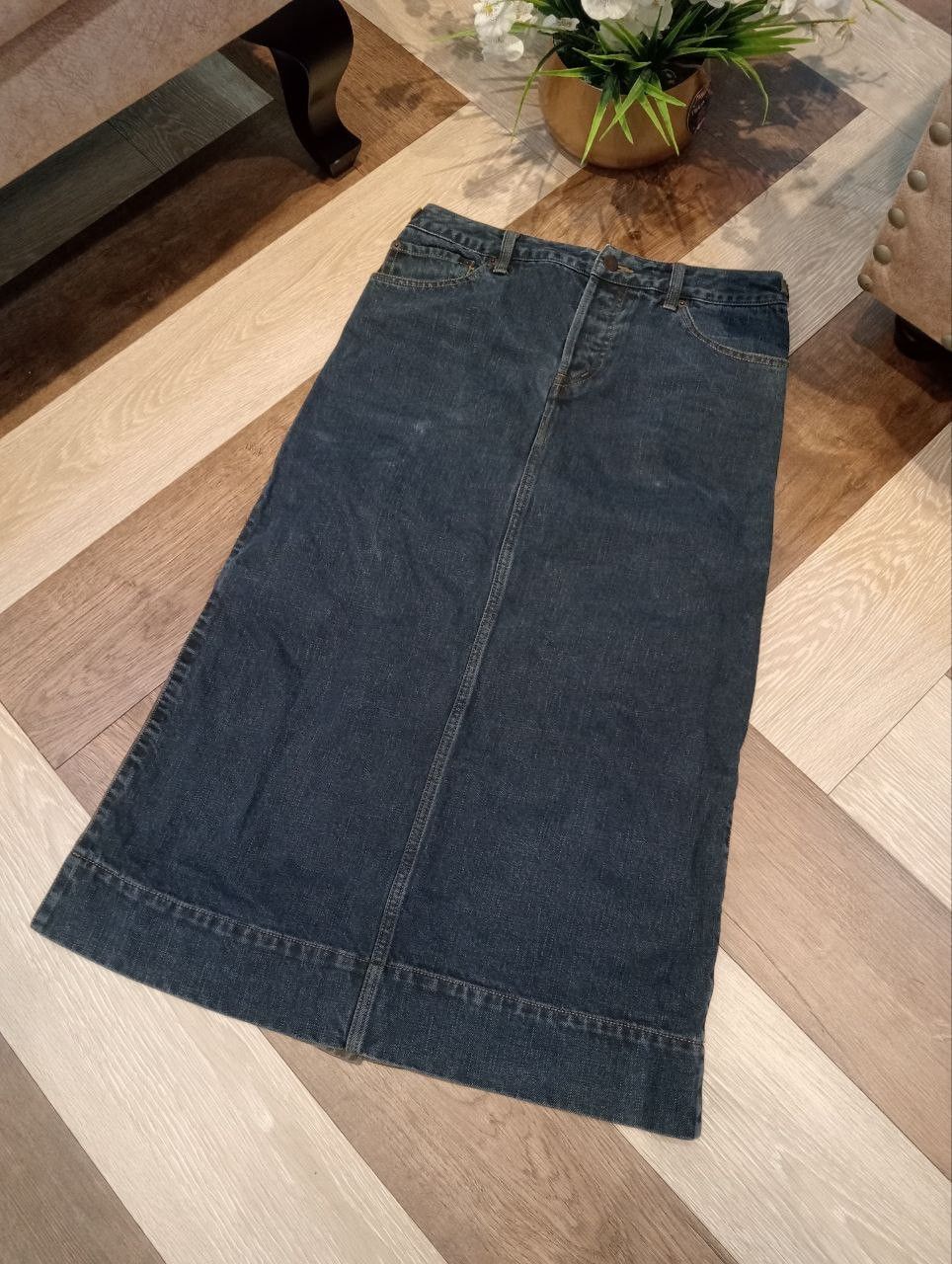 Maison MIHARA YASUHIRO RARE MIHARAYASUHIRO DENIM + CARGO MIDI SKIRT Size 30" / US 8 / IT 44 - 2 Thumbnail