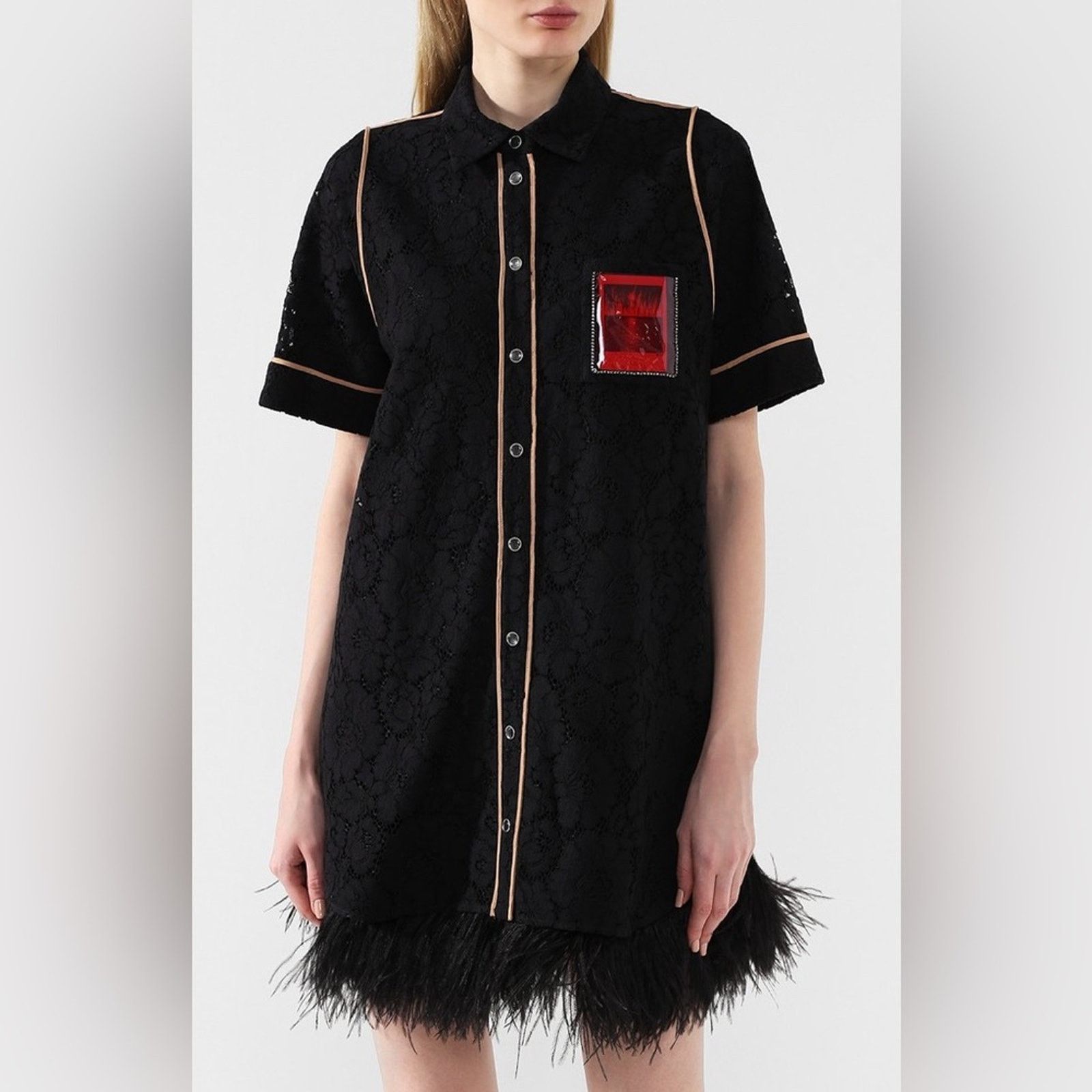 No. 21 No. 21 Women dress with feathers size 46IT or 10US 2500$ Size L / US 10 / IT 46 - 2 Thumbnail