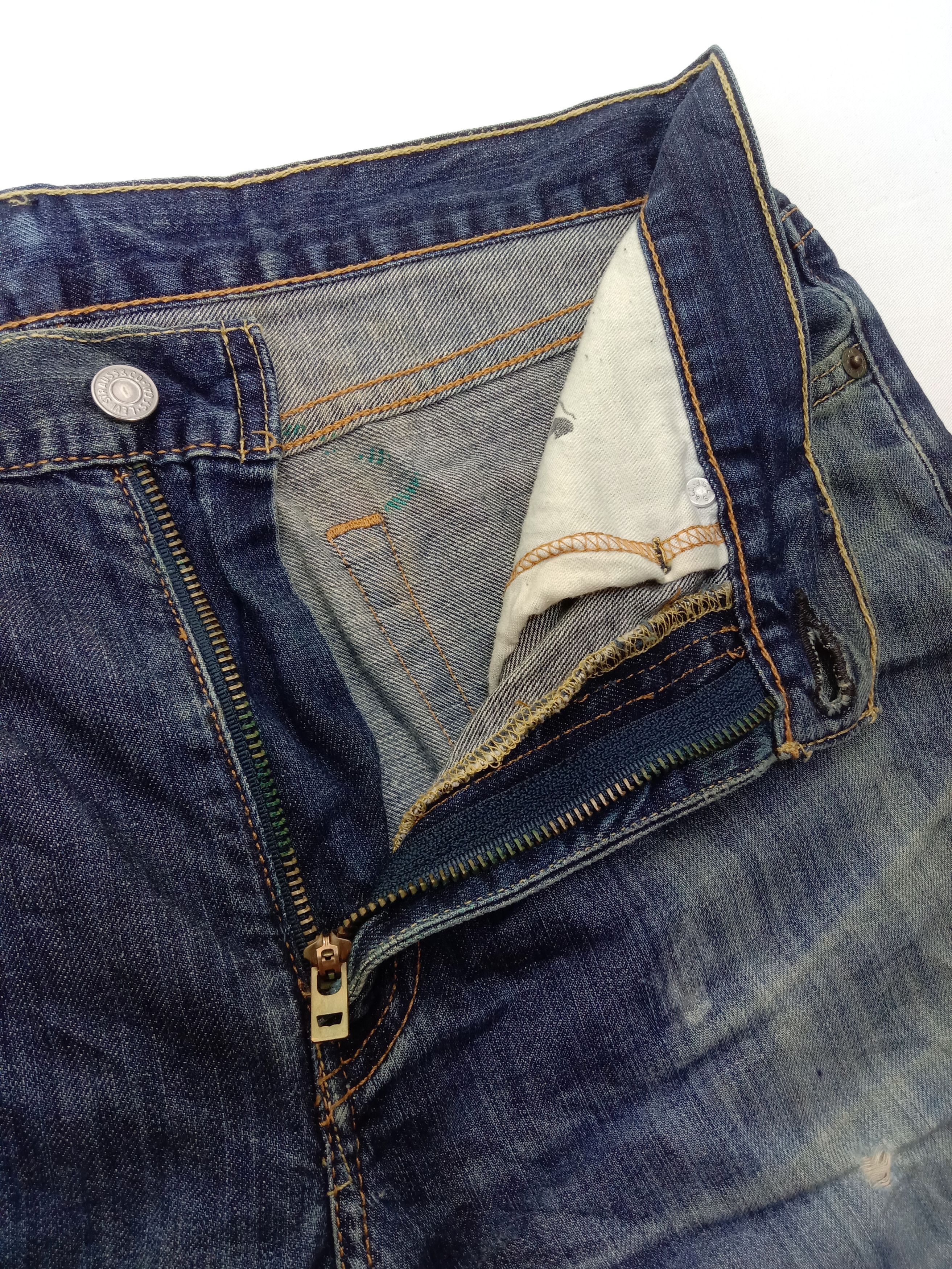 Levi's Vintage Levi's 514 Jeans Earth Tone Distressed Denim Size US 32 / EU 48 - 9 Thumbnail