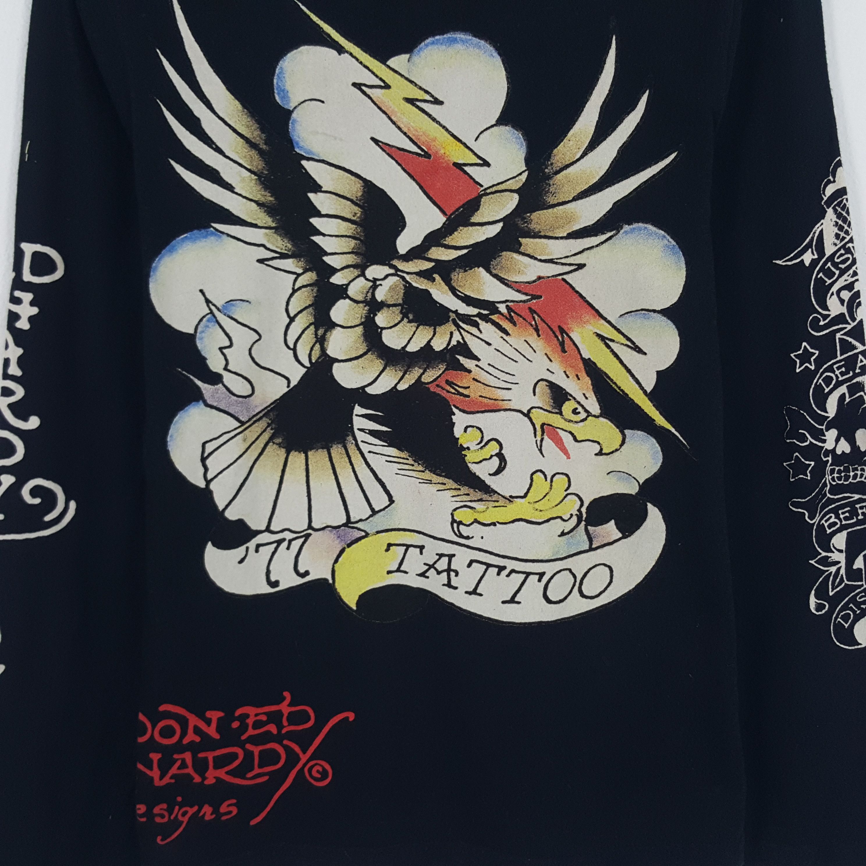 Ed Hardy × Vintage Vintage Ed Hardy Overprinted Tshirt Size US S / EU 44-46 / 1 - 4 Thumbnail