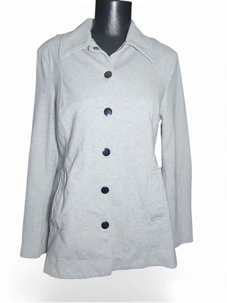 CABANE de ZUCCa Cabi Womens Gray Button-Down Jacket Size M Size M / US 6-8 / IT 42-44 - 1 Thumbnail