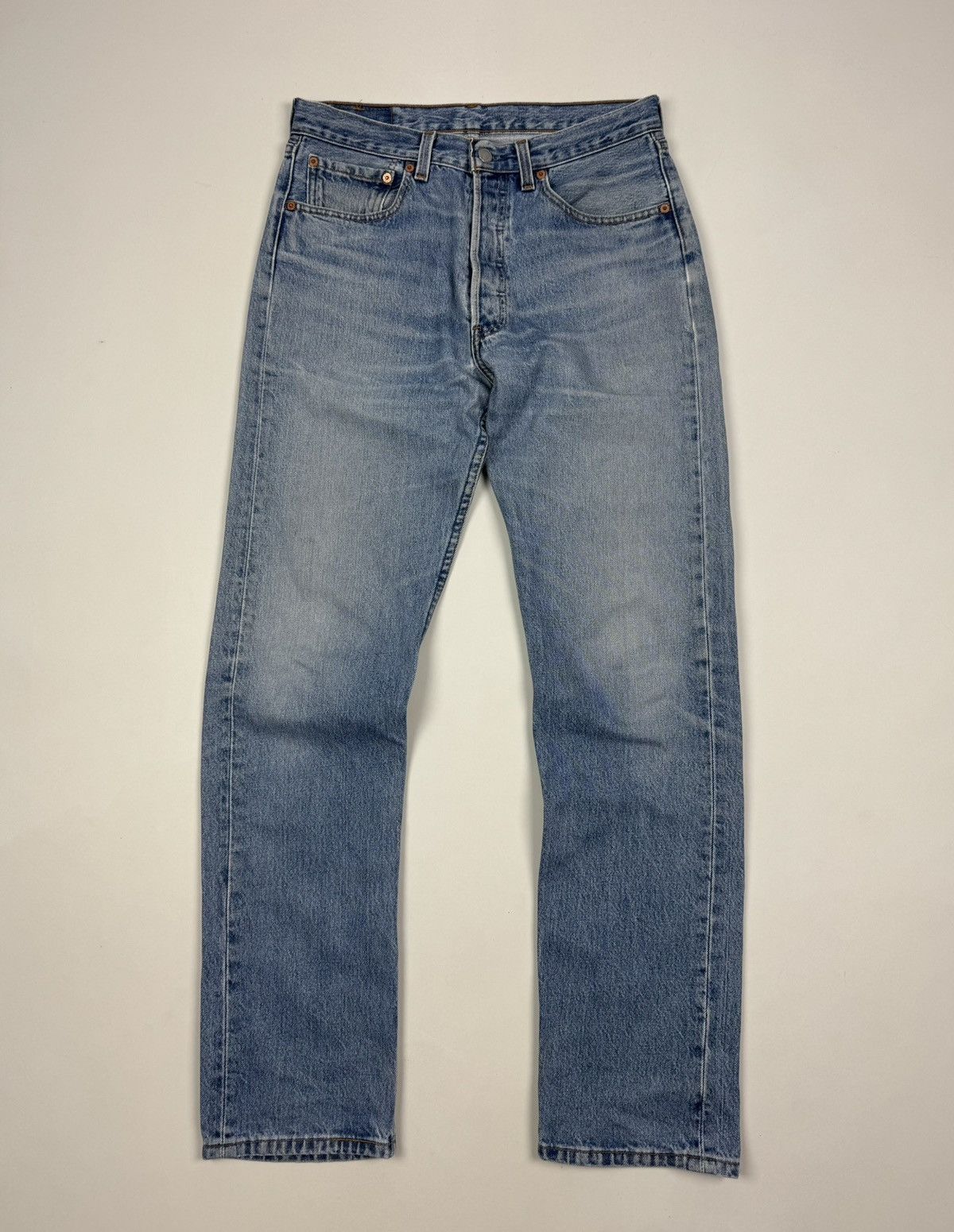 Levi's 1990’s Vintage Distressed Levi’s 501 Washed Denim USA Jeans Size US 31 - 3 Thumbnail