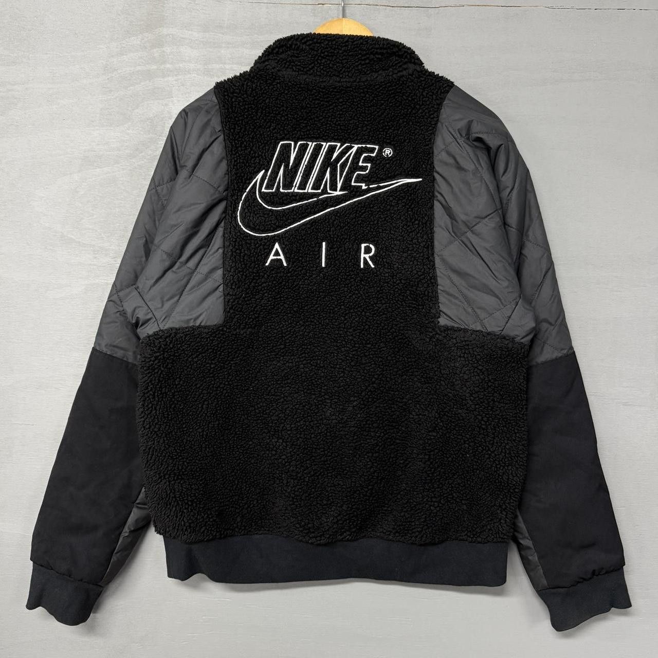 Nike Nike Air 1/2 Zip Pullover Black Sherpa Jacket Men’s Medium Size US M / EU 48-50 / 2 - 1 Thumbnail