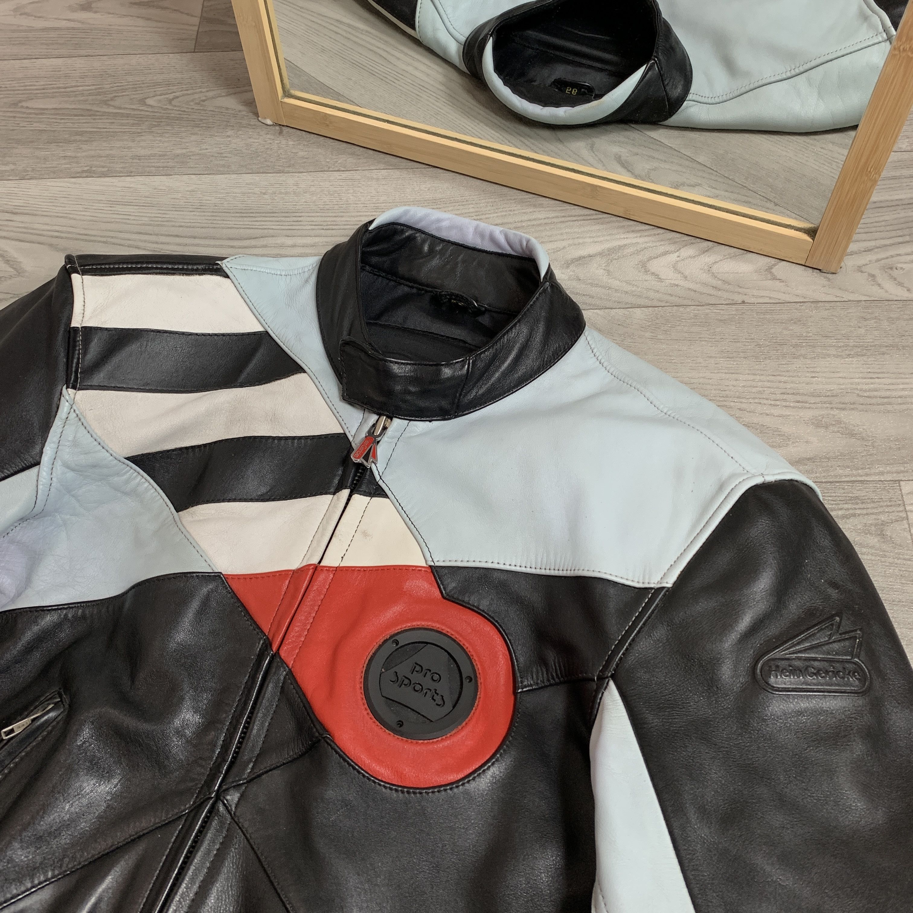 Hein Gericke Vintage Hein Gericke Pro Sports Moto Biker Leather Jacket L Size US L / EU 52-54 / 3 - 4 Thumbnail