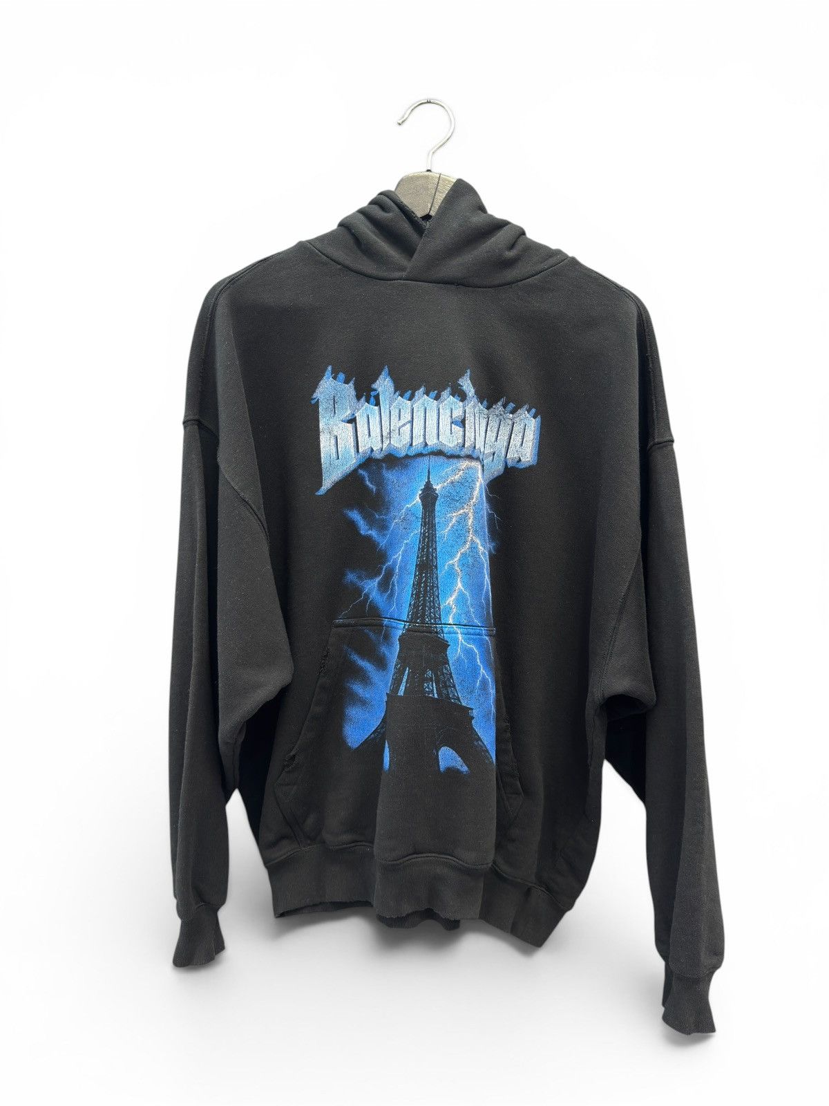 Balenciaga Balenciaga Paris Thunderstorm Hoodie Size US M / EU 48-50 / 2 - 1 Thumbnail