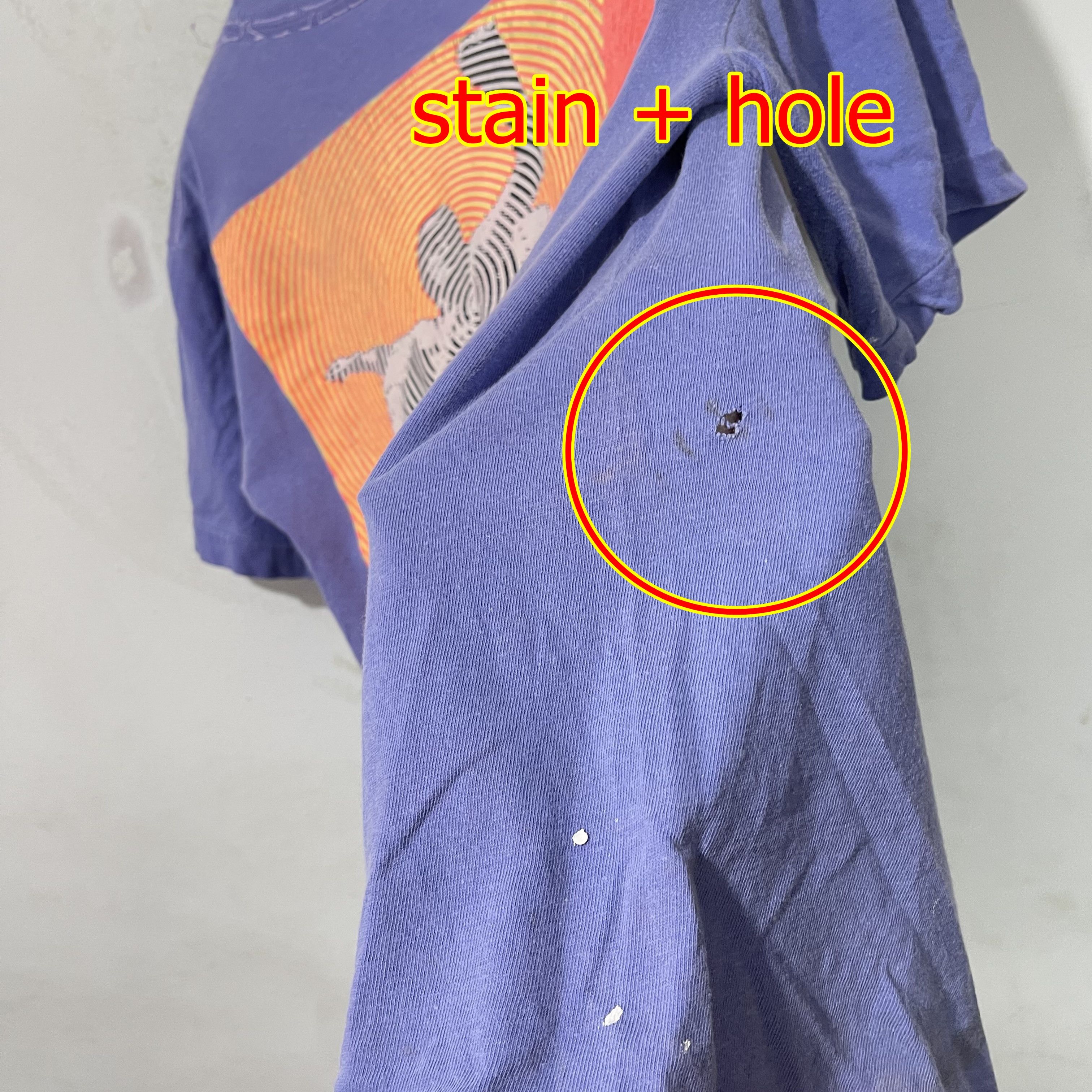 Vintage Vintage 90s Sky Anxiety Pocket Tee Size US XXS / EU 40 - 13 Thumbnail