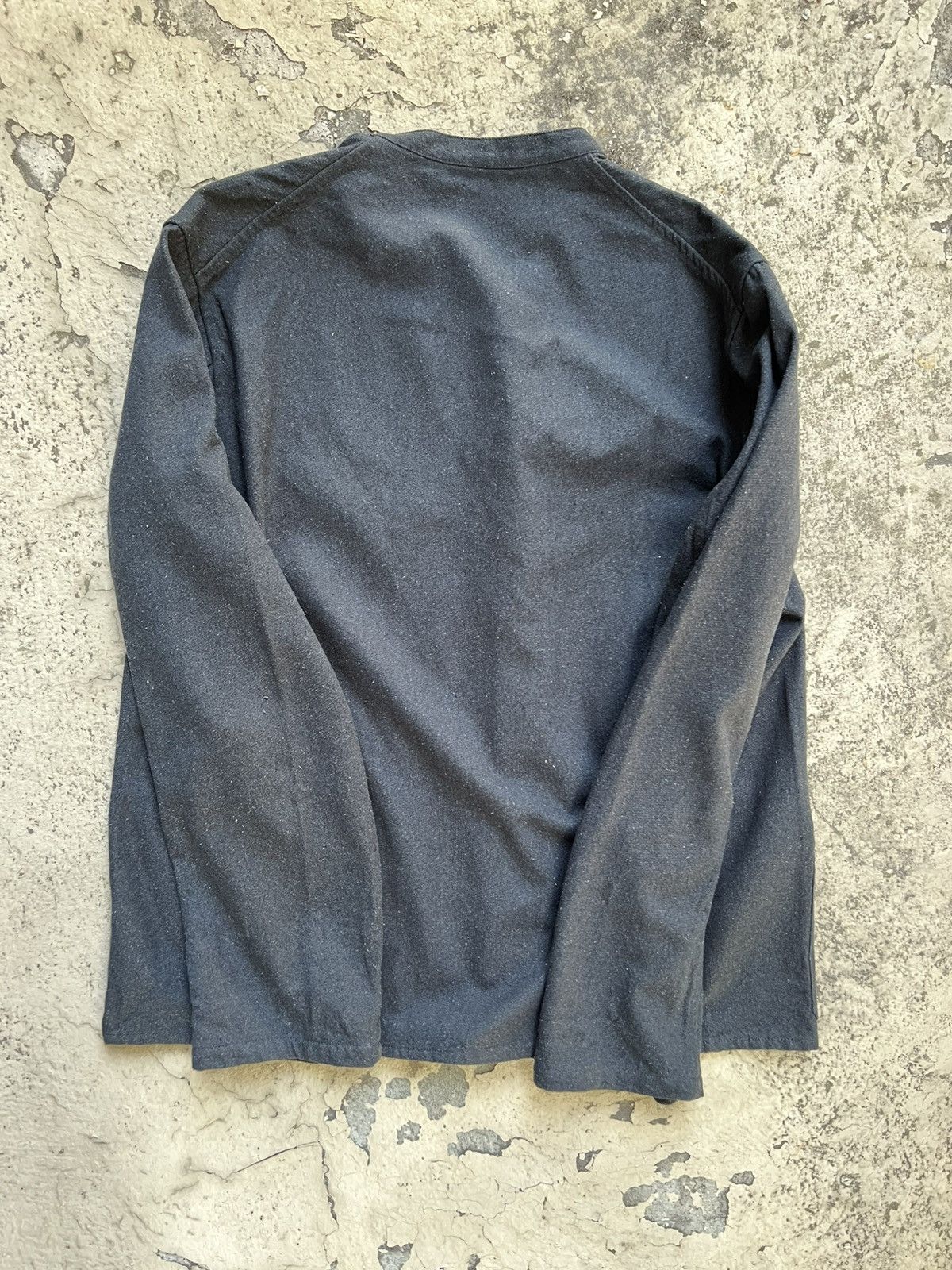 Auralee Auralee Asymmetrical Button Silk Denim Light Jacket Size US S / EU 44-46 / 1 - 3 Thumbnail
