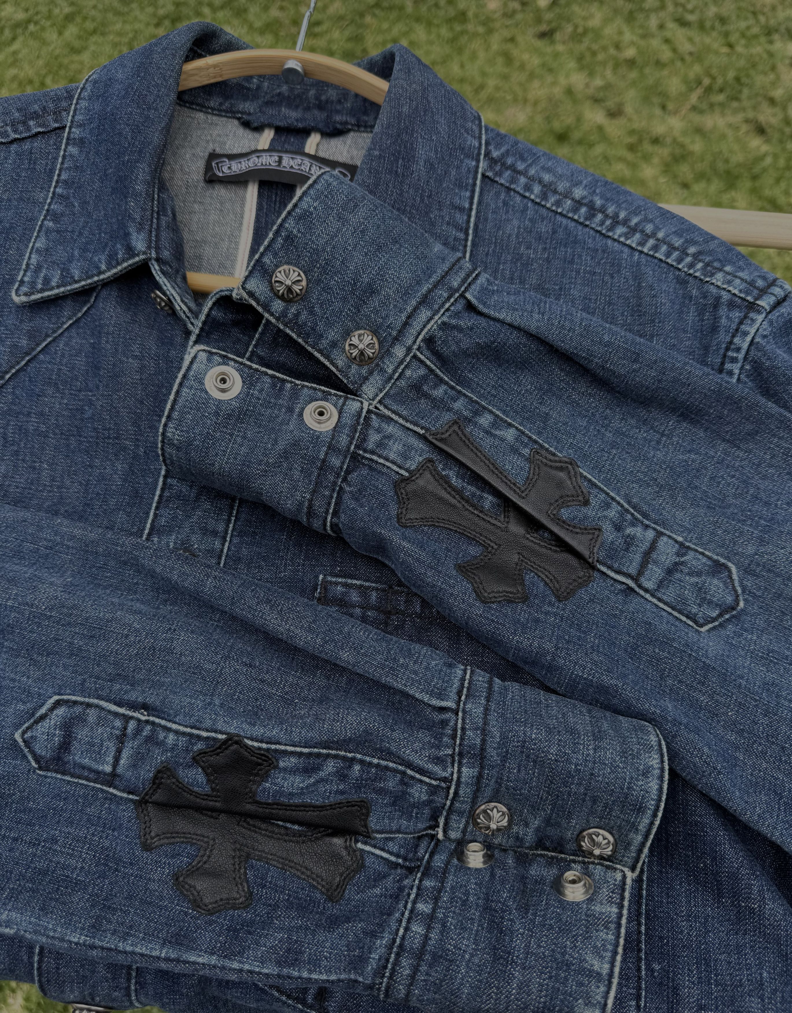 Chrome Hearts Chrome Hearts Cross Patch Western Denim Shirt Size US M / EU 48-50 / 2 - 6 Thumbnail