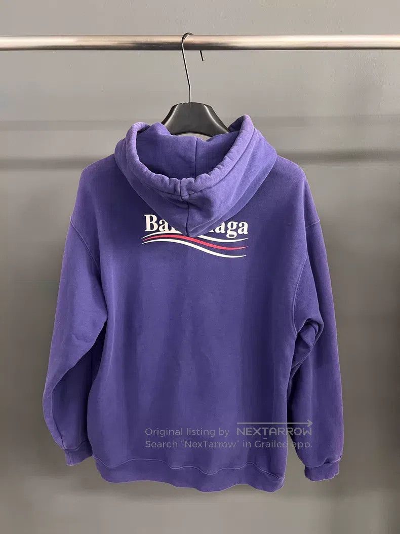Balenciaga Balenciaga Letter pattern embroidered hooded long sleeve s Size US L / EU 52-54 / 3 - 2 Thumbnail
