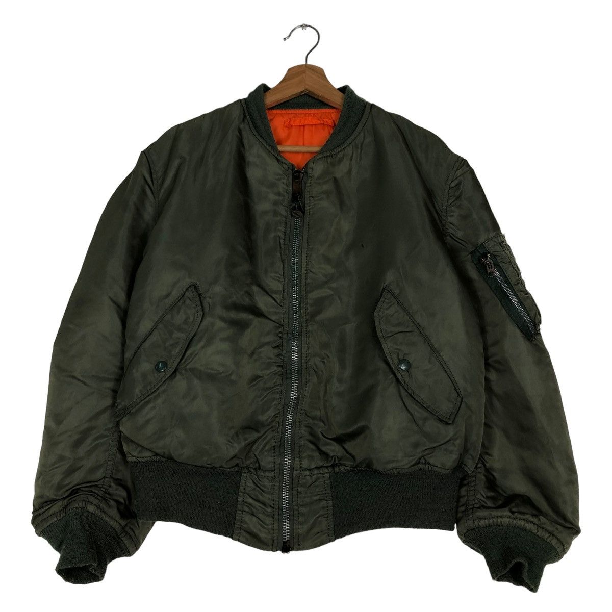 Alpha Industries 🔥RIOT RIOT VINTAGE BOMBER JACKET MA-1 USA BUZZ RICKSONS Size US M / EU 48-50 / 2 - 1 Thumbnail