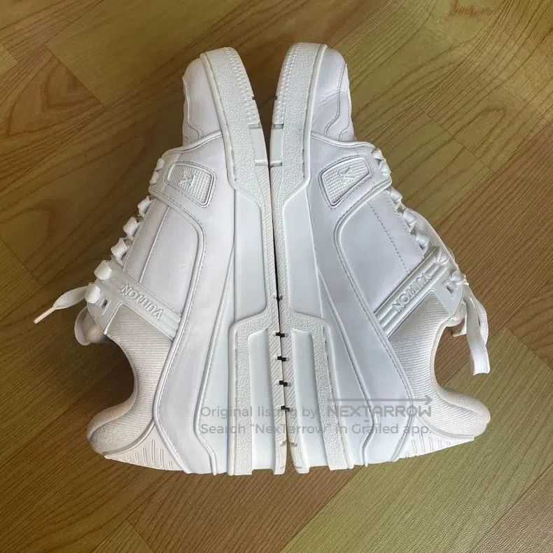 Louis Vuitton Louis Vuitton Trainer S neaker leather and rubber logo low Size US 8 / EU 41 - 6 Thumbnail