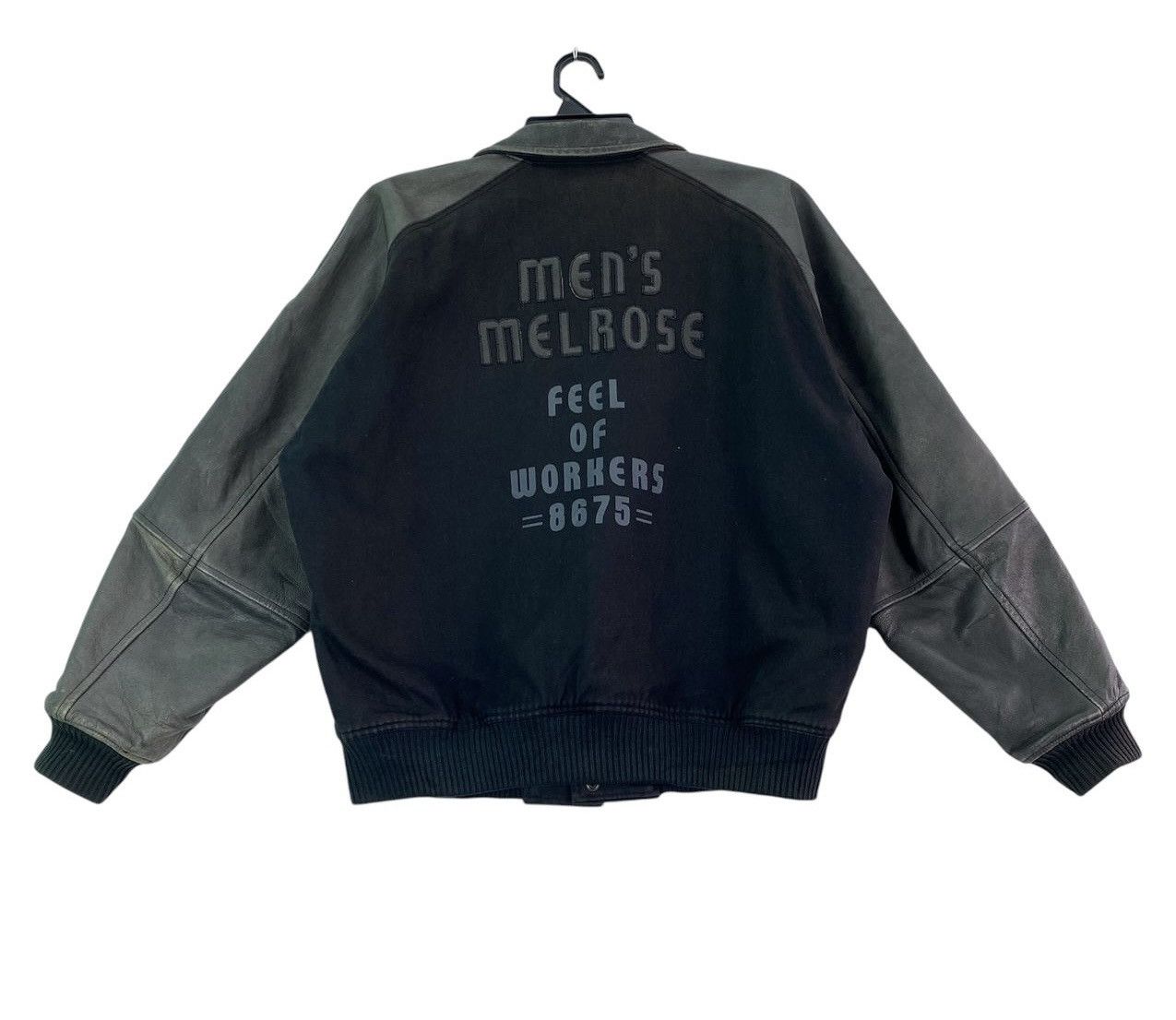 Japanese Brand × Melrose Vtg 90s Mens Melrose letterman varsity bomber jacket Size US L / EU 52-54 / 3 - 1 Thumbnail