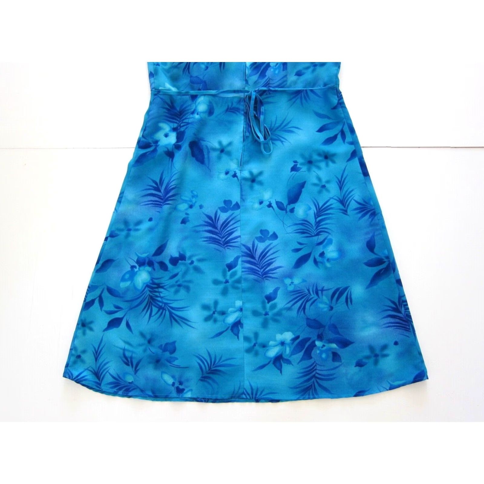 Vintage VINTAGE Connected Apparel Blue Floral Empire Tank Slip Dress Woman 12/Large Size XL / US 12-14 / IT 48-50 - 6 Thumbnail