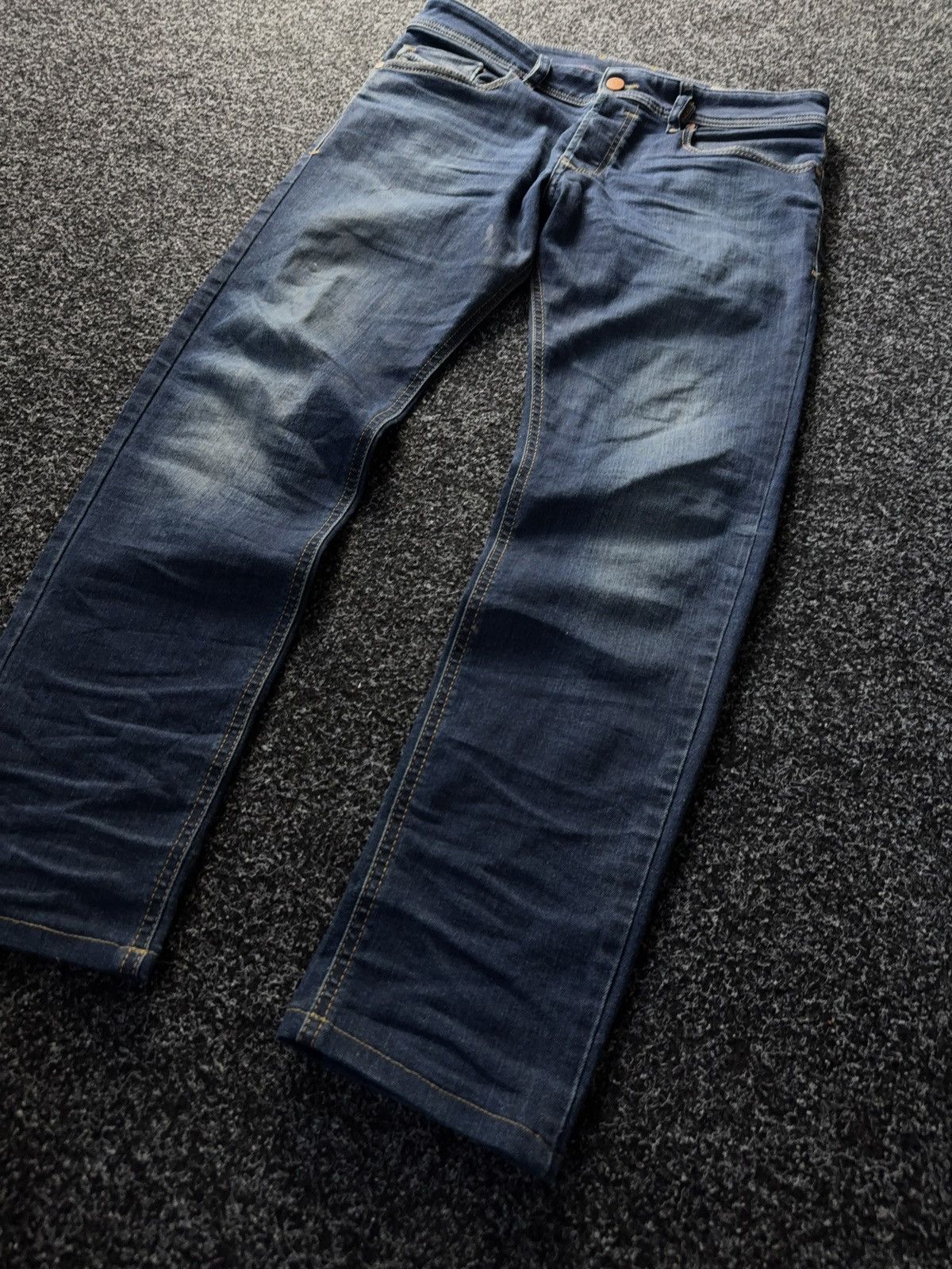 Diesel Designer Dirty Diesel Sleenker Skinny Jeans Blue Wash W30 Size 30" / US 8 / IT 44 - 3 Thumbnail