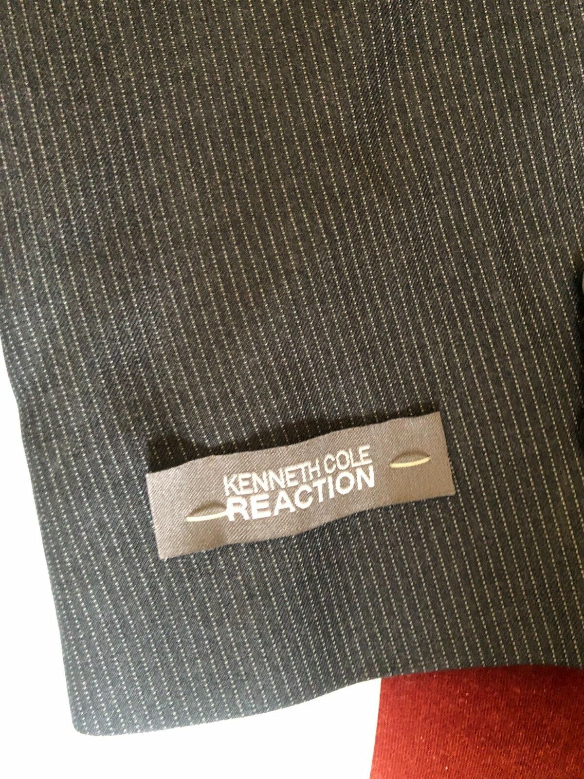 Kenneth Cole Kenneth Cole Reaction Gray Stripe Blazer 38S EU Pick Lapel Size 38S - 4 Thumbnail