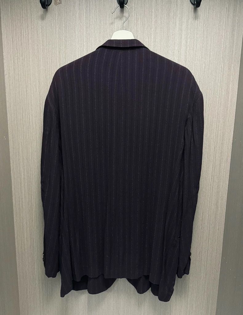 Yohji Yamamoto Yohji Yamamoto size m 94 SS rayon dark weave suit 2502-Nex Size 36R - 2 Thumbnail