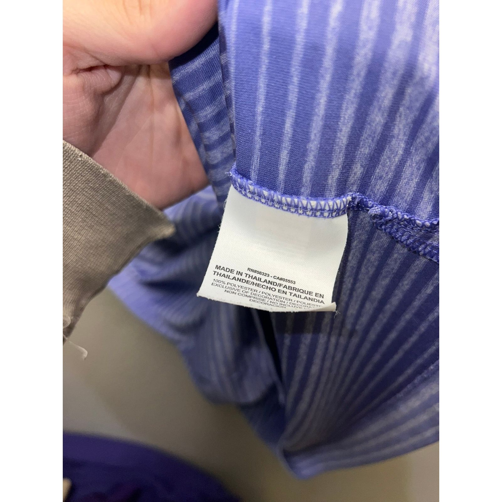 Nike Nike Golf Polo Shirt Purple Gray Striped Active Top Mens XL Size US XL / EU 56 / 4 - 5 Thumbnail