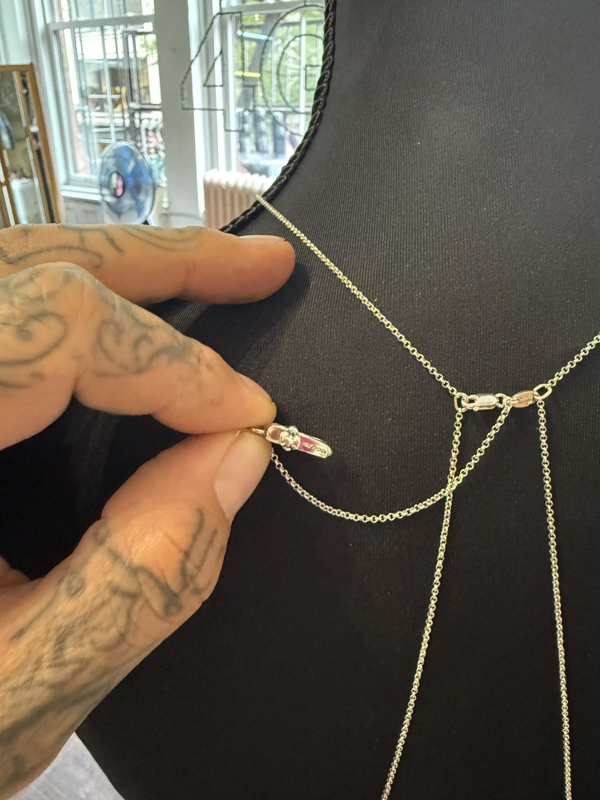 Chrome Hearts 1 of 1 FULL BODY CHAIN MULTI CROSS SILVER Size ONE SIZE - 16 Thumbnail