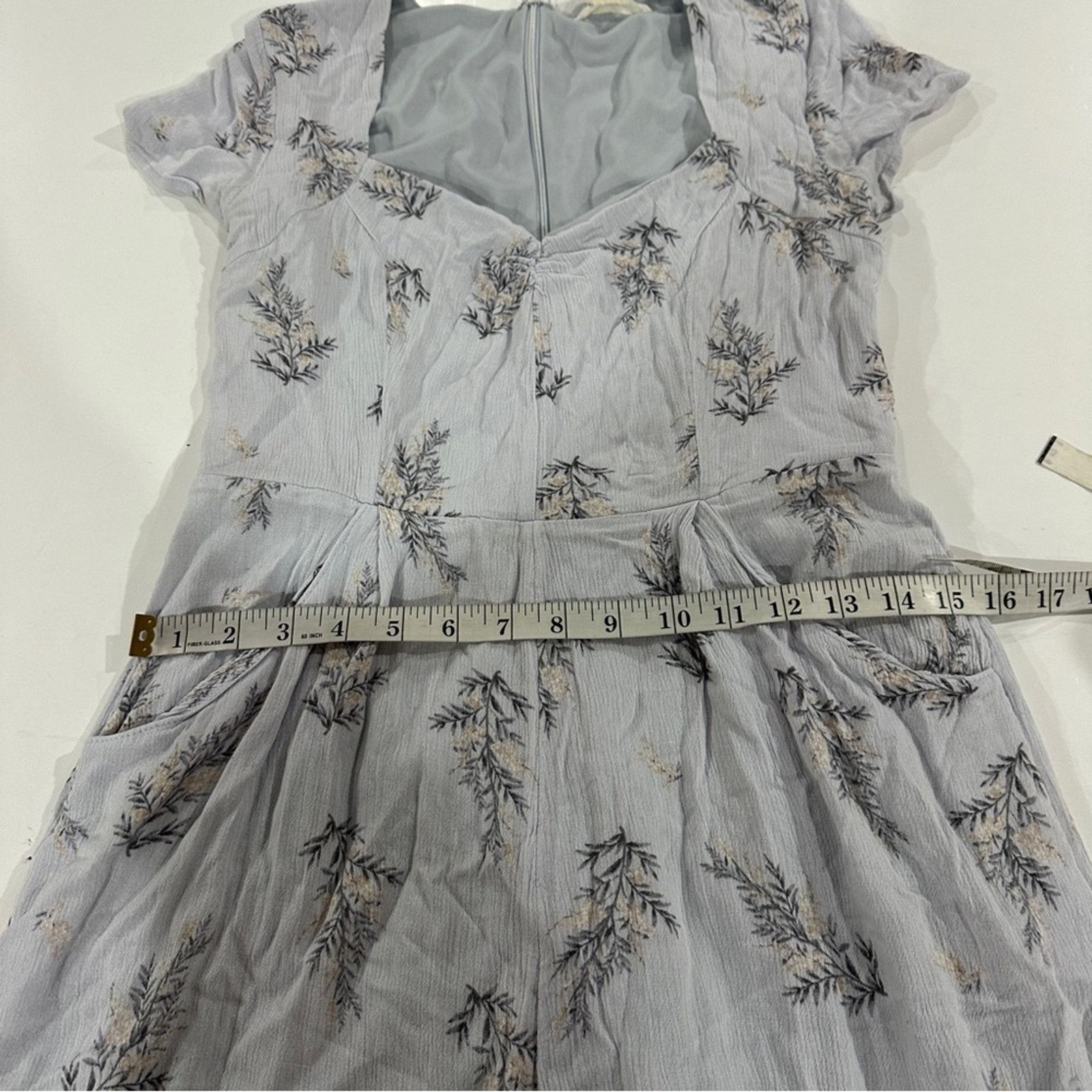 Urban Outfitters Urban Outfitters KerriAnn Light Purple Floral Print Jumpsuit Size 28" / US 6 / IT 42 - 10 Thumbnail