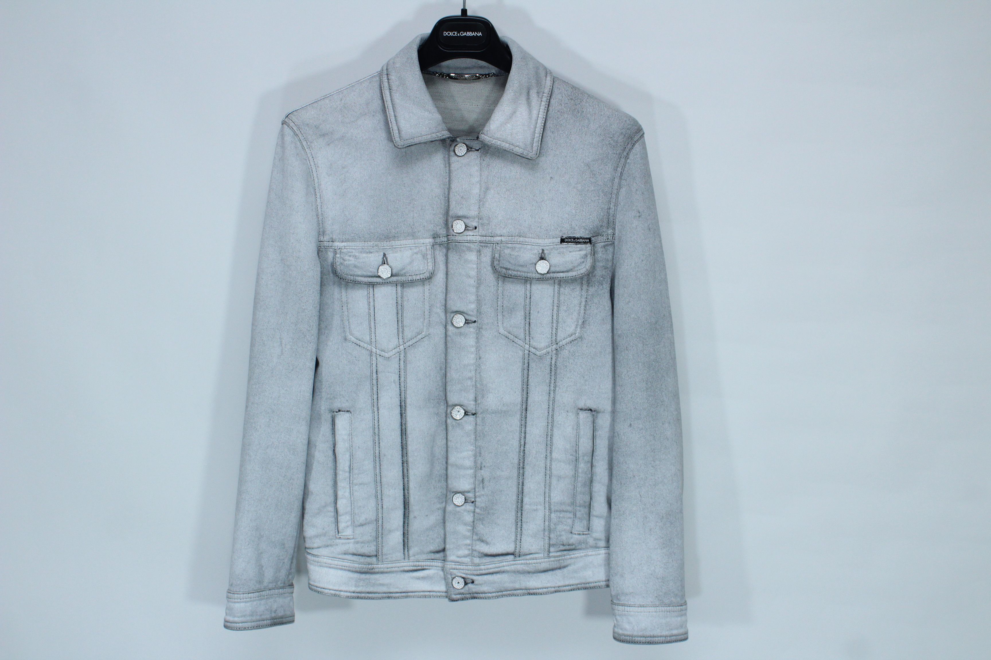 Dolce & Gabbana AW2003 Dolce & Gabbana Zip Grey Denim Jacket | Grailed