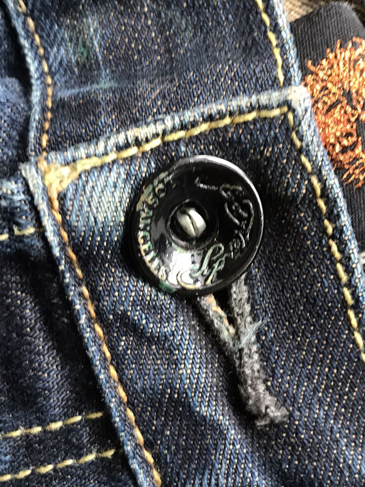 Ed Hardy Vintage Ed hardy embroidered denim Size US 36 / EU 52 - 6 Thumbnail