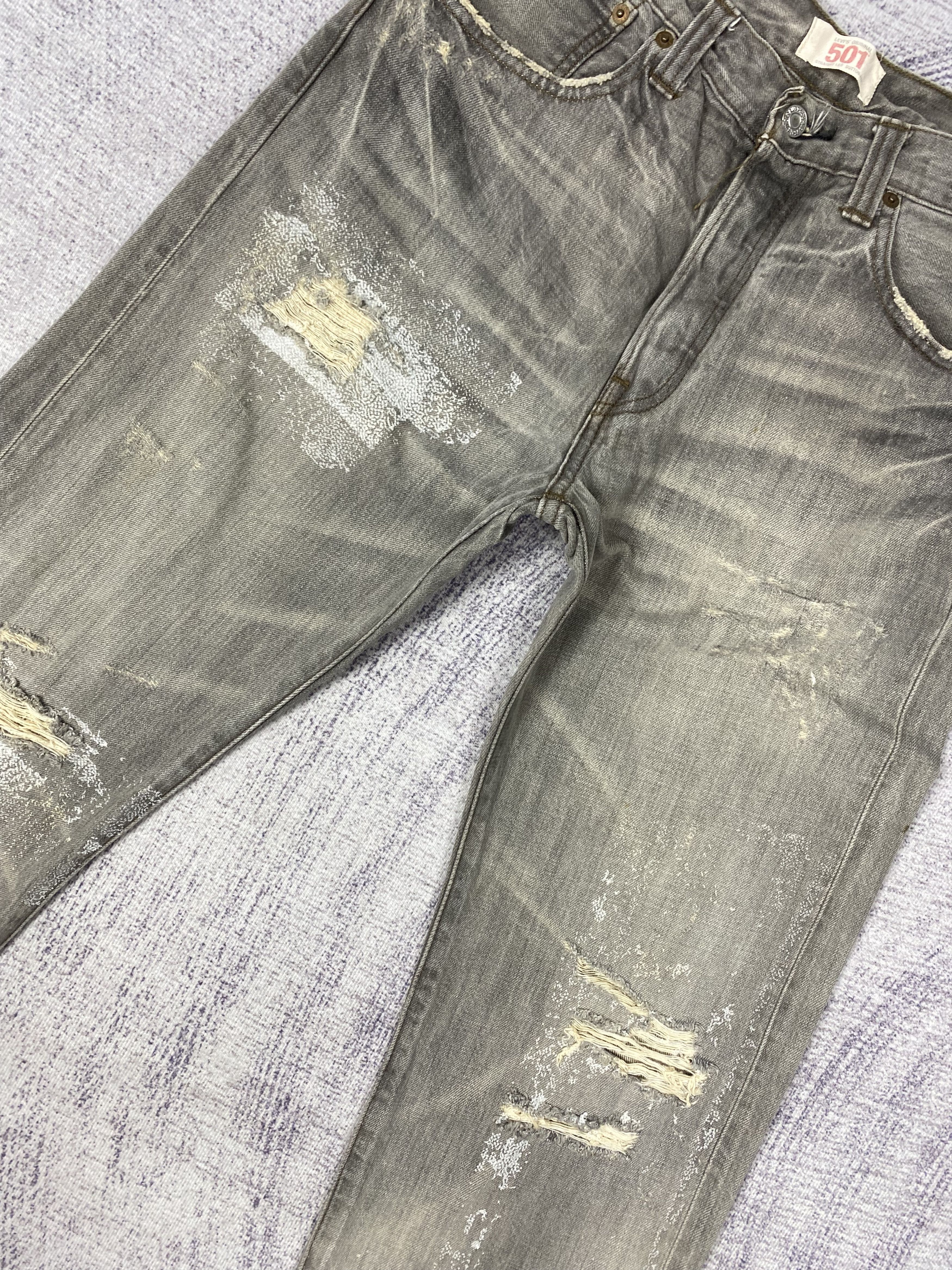 Levi's Vintage Levi's 501 Distressed Denim Jeans P0477 Size US 32 / EU 48 - 2 Thumbnail