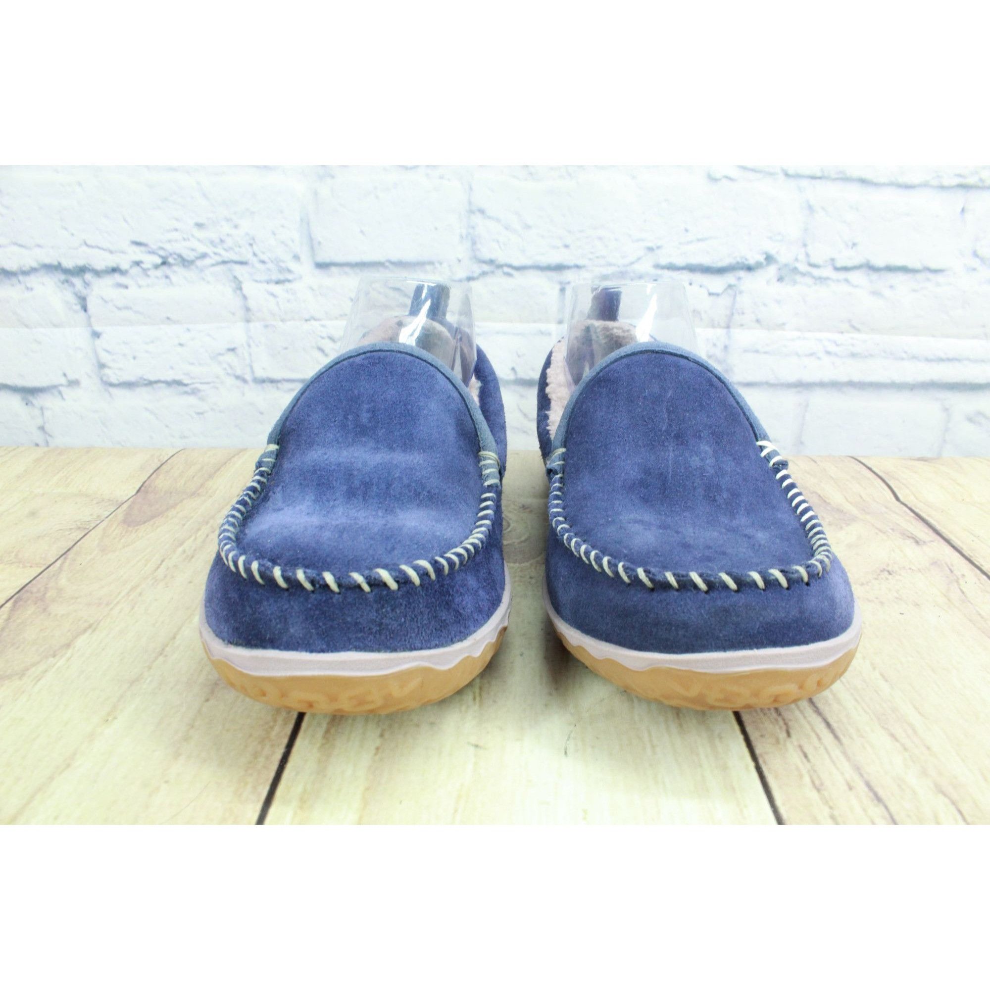 L.L. Bean LL Bean Purple Suede Fleece Lined Mountain Moccasin Slippers Size US 8 / IT 38 - 4 Thumbnail