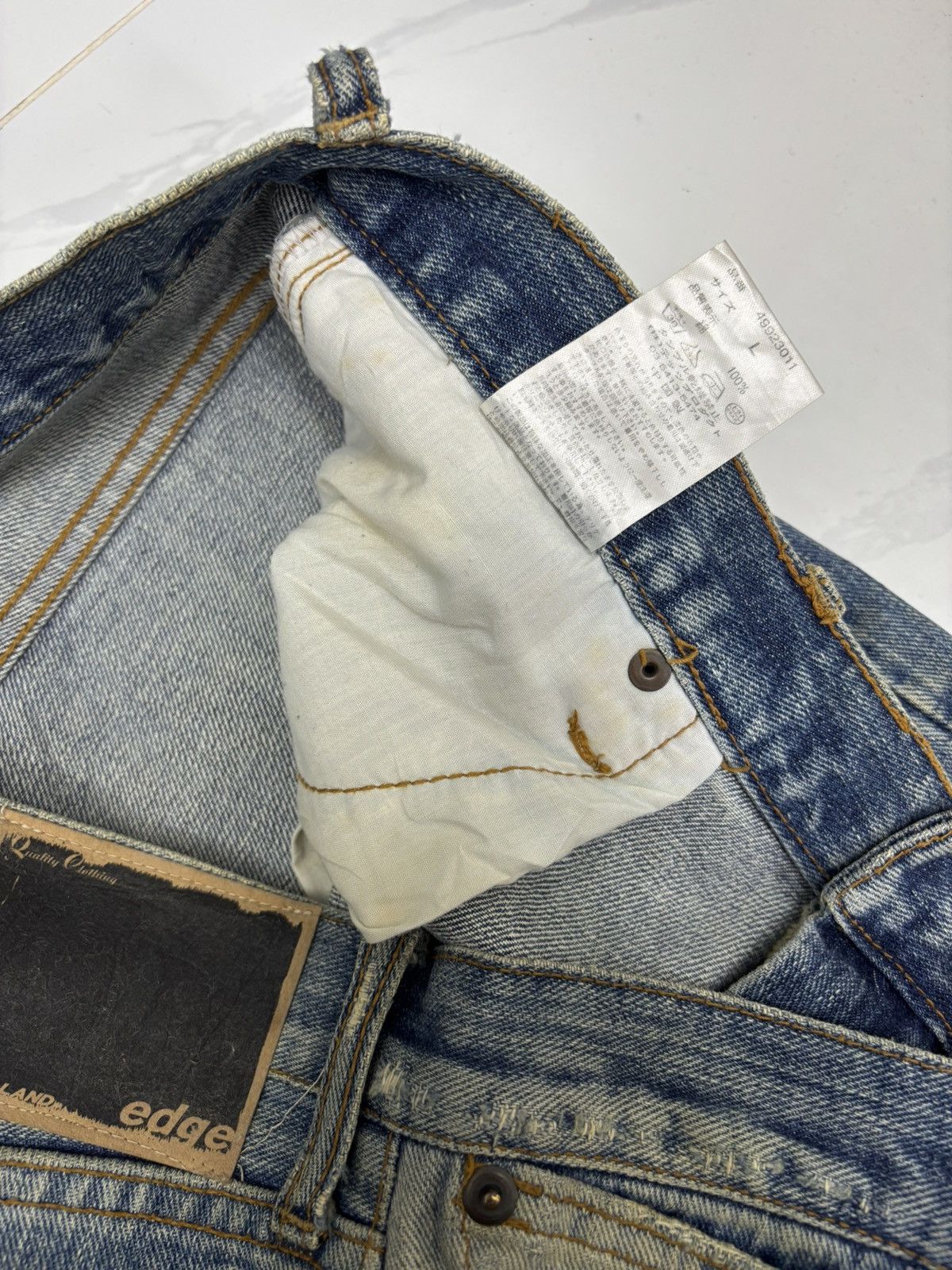 Drain Gang × GOSTAR DE FUGA × Undercover G Land Egde Patchwork Baggy Jeans Distressed Denim Jeans Size US 34 / EU 50 - 13 Thumbnail