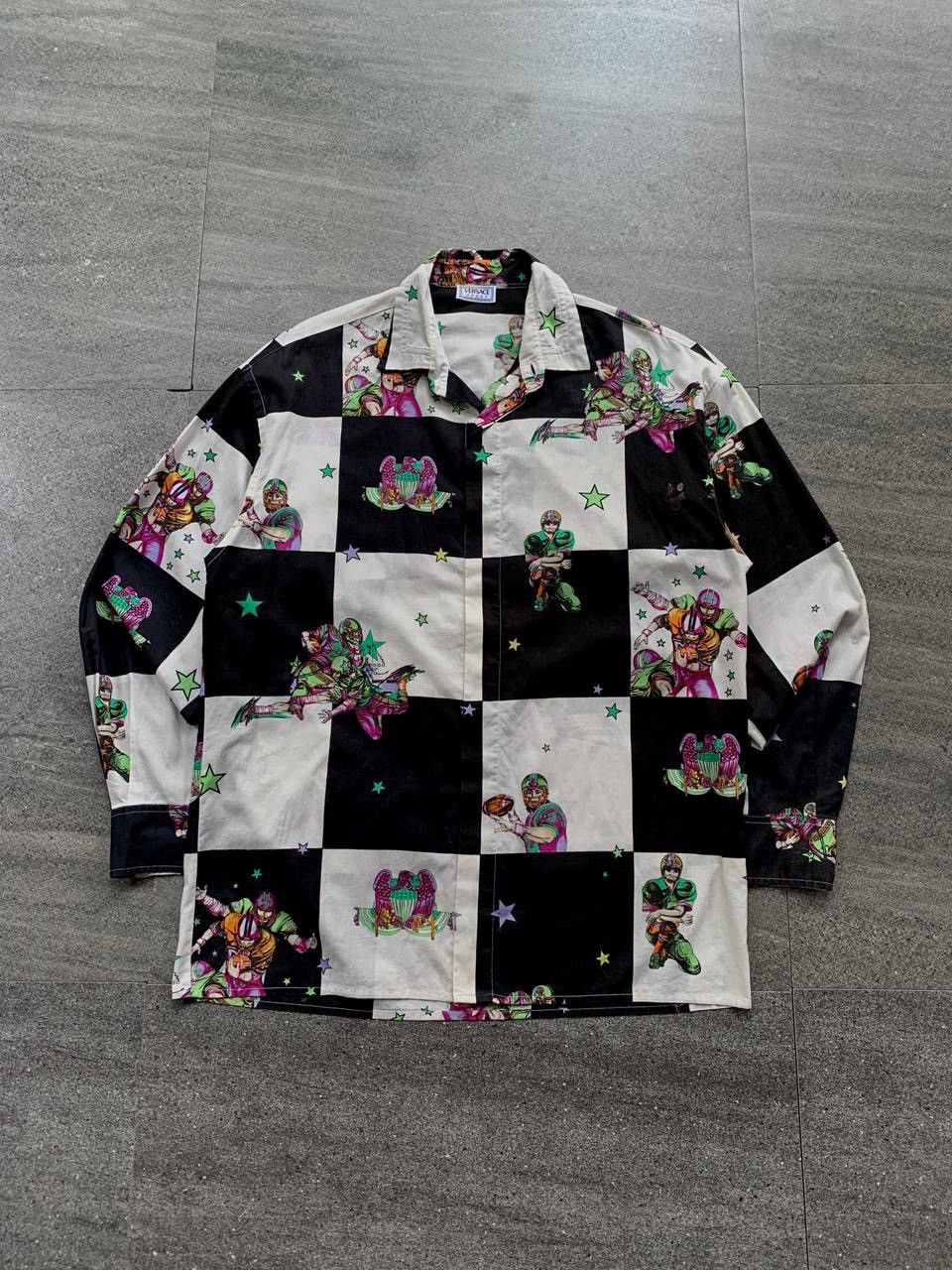 FREE TAX ! Vintage Baseball Checkered Shirt