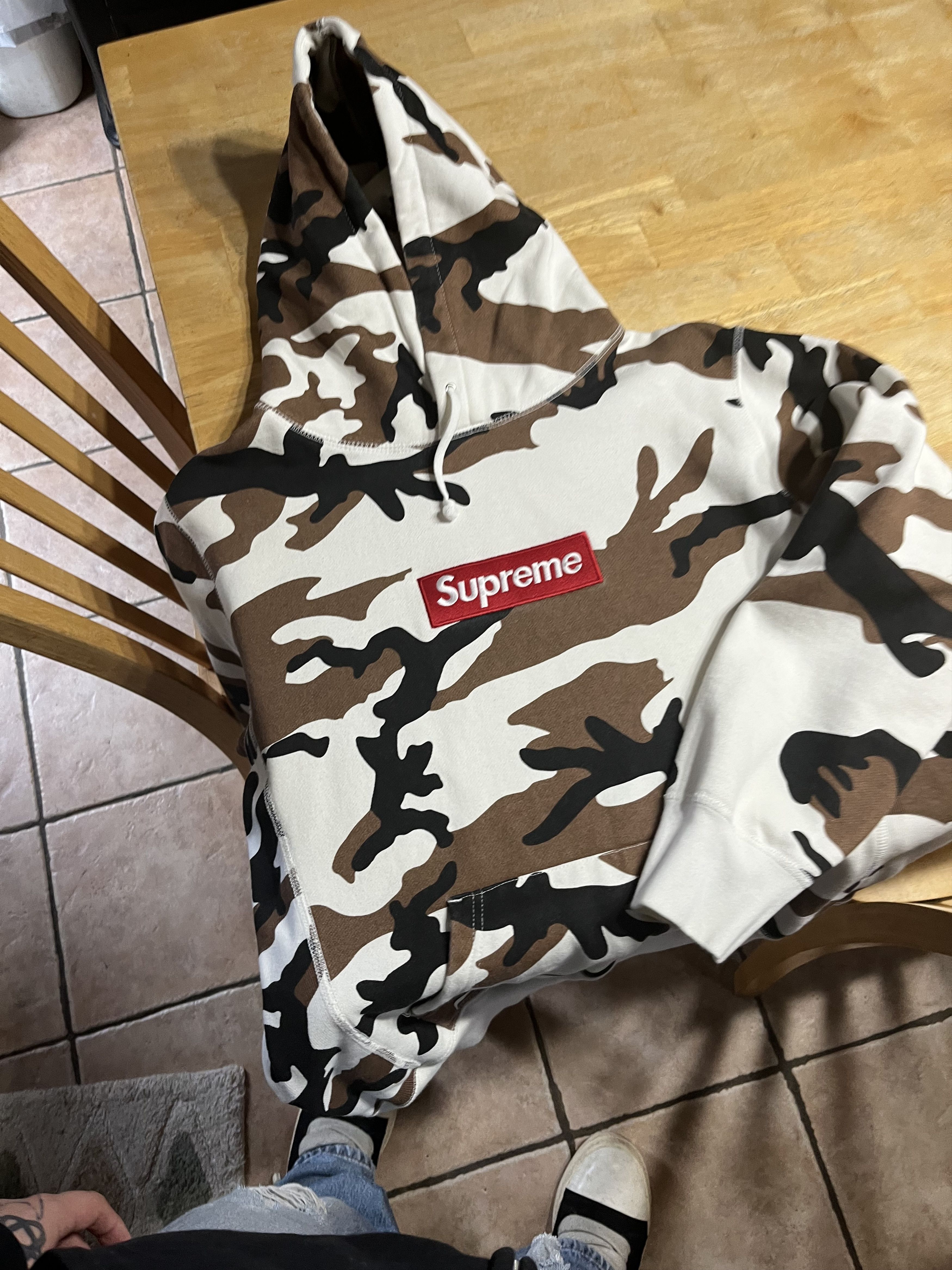 Supreme Fw16 Cow Camo Box Logo Hoodie Size US L / EU 52-54 / 3 - 1 Thumbnail