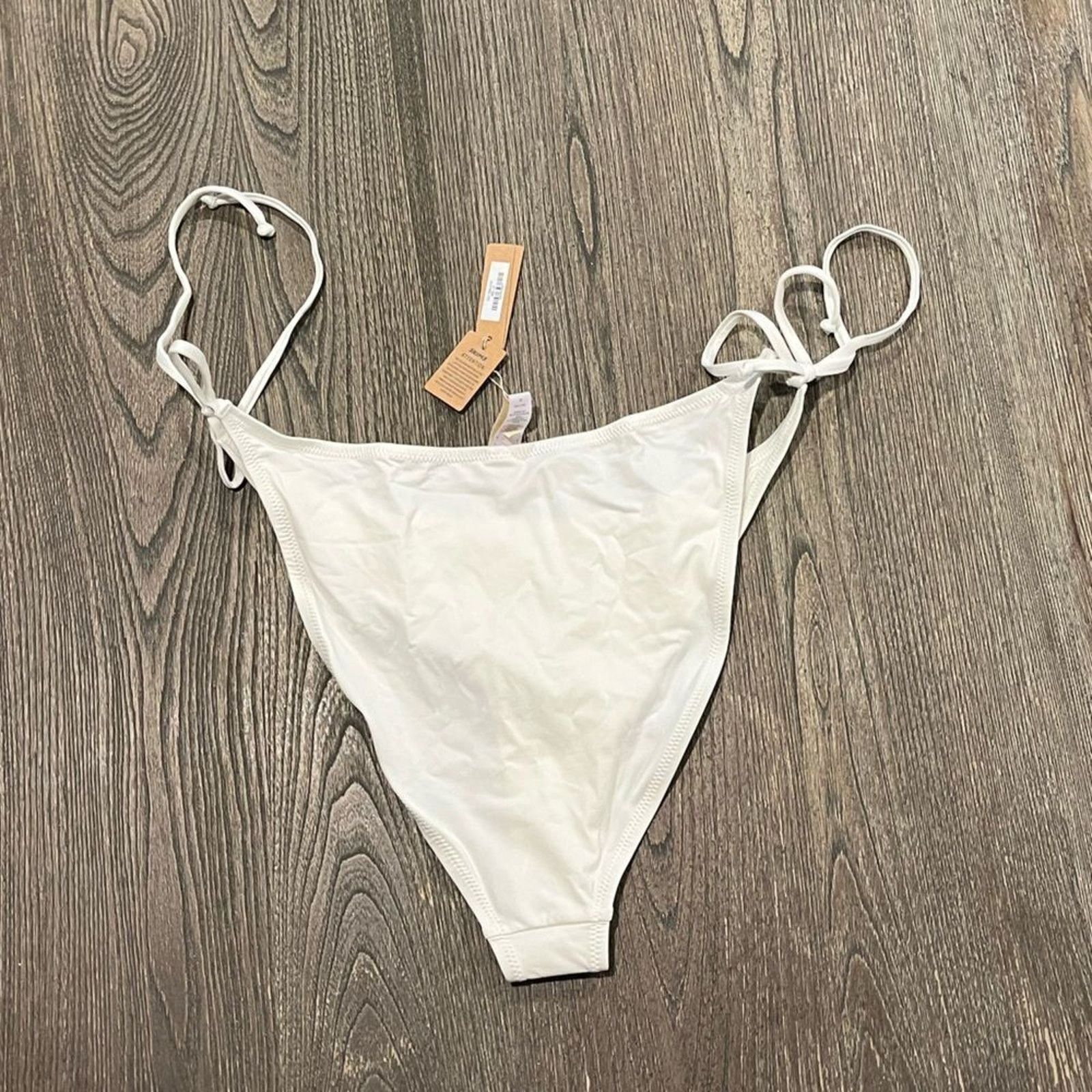 SKIMS NWT Skims Signature Swim Tie Bikini Bottom Swimwear Size 2X Size ONE SIZE - 3 Thumbnail