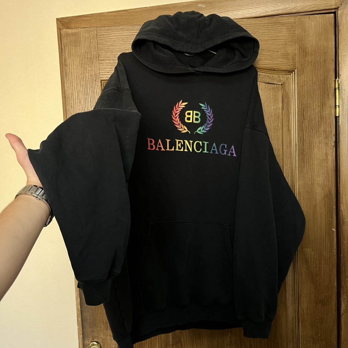 Balenciaga Hoodie Balenciaga Big Logo Size US L / EU 52-54 / 3 - 2 Thumbnail