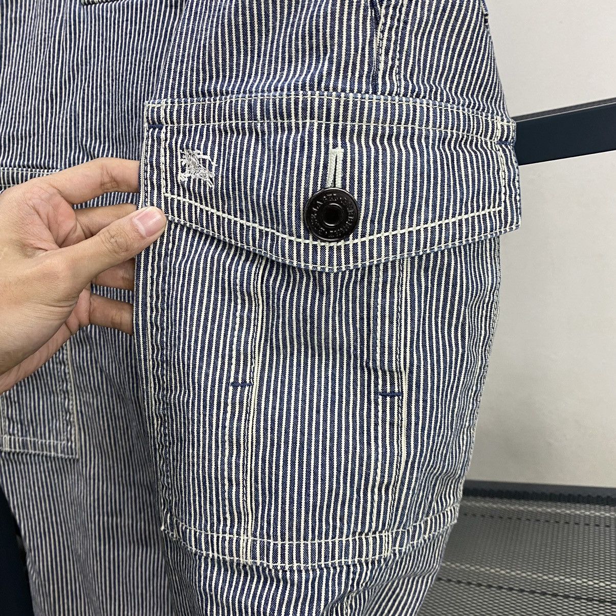 Burberry BURBERRY BLUE LABEL FLARE HICKORY CARGO PANTS MULTIPOCKET Size 30" / US 8 / IT 44 - 8 Thumbnail