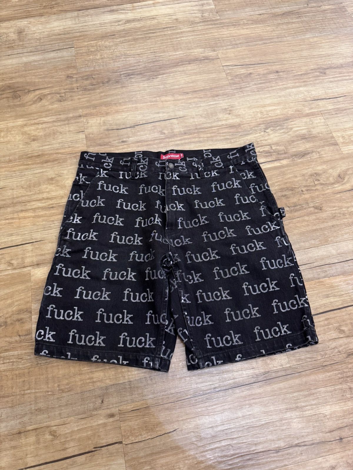 Supreme Fuck Denim Shorts | Grailed