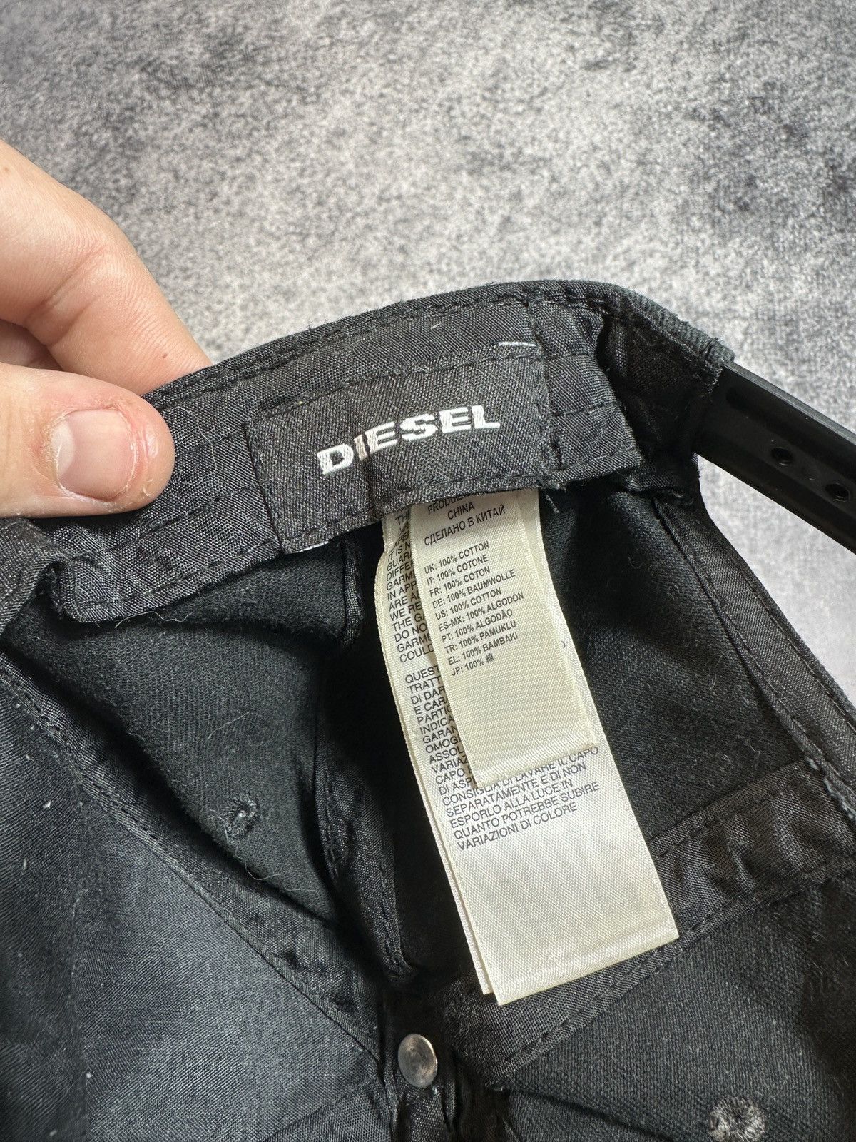 Diesel × Vintage Y2K Vintage Diesel Cap Rare Streetwear Logo Casual USA Hats Size ONE SIZE - 3 Thumbnail
