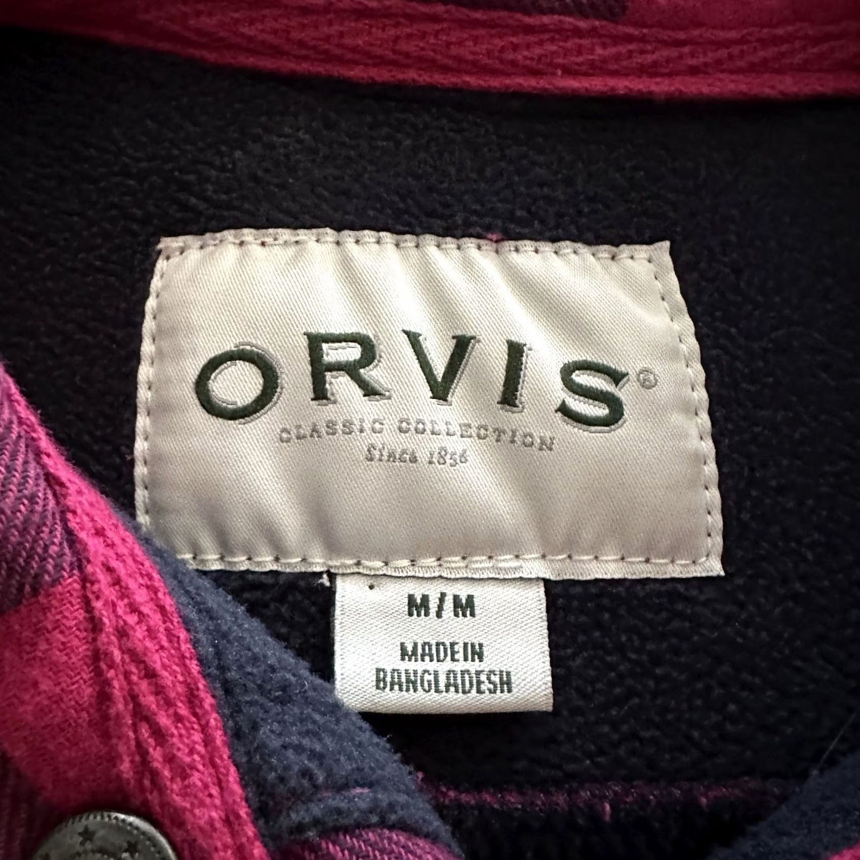 Orvis Orvis Shirt Jacket Womens M Pink Plaid Flannel Shacket with Snap Button Pockets Medium Size M / US 6-8 / IT 42-44 - 2 Thumbnail