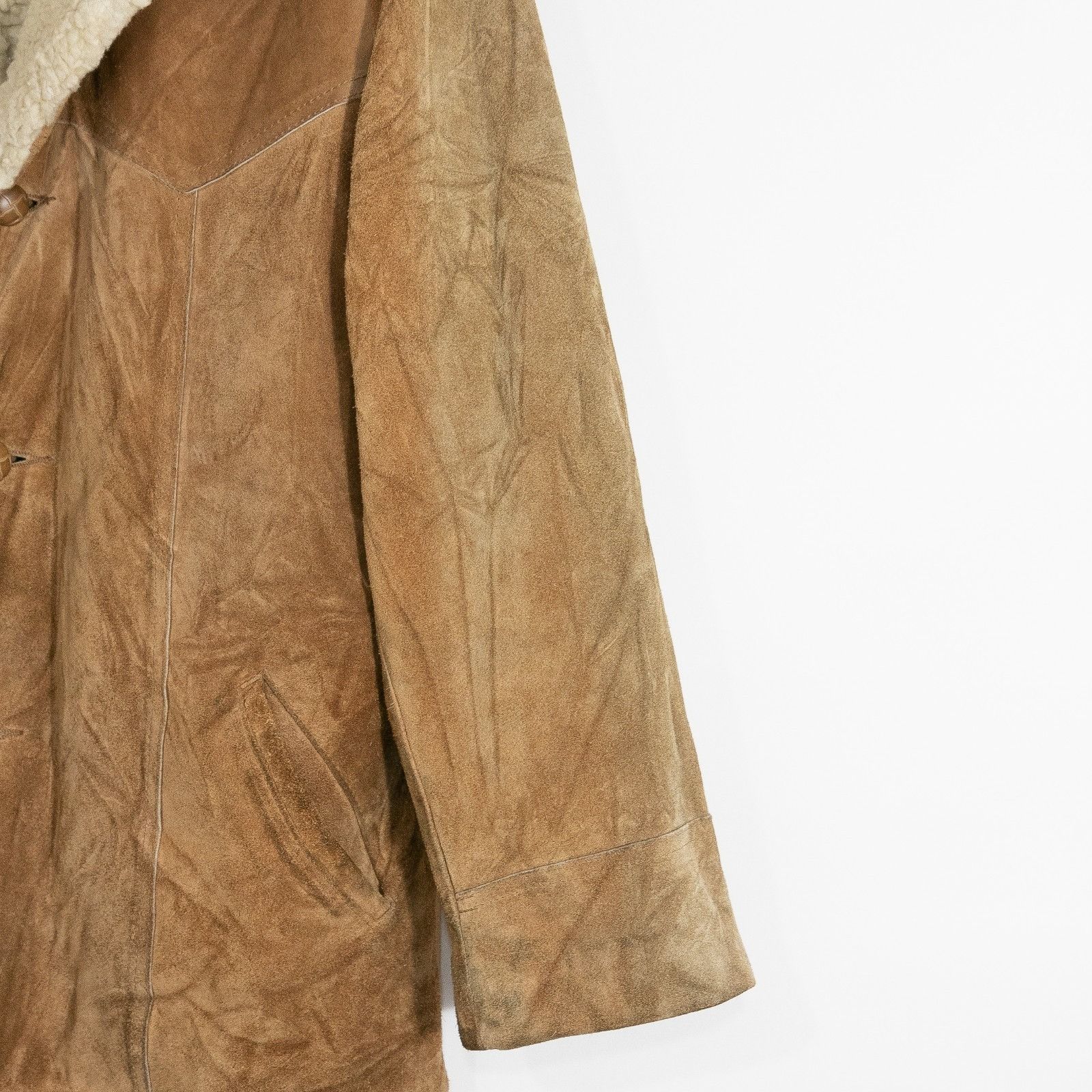 Sears Vintage Sears Leather Shop Suede Rancher Coat Jacket Mens 42 Size US XL / EU 56 / 4 - 4 Thumbnail