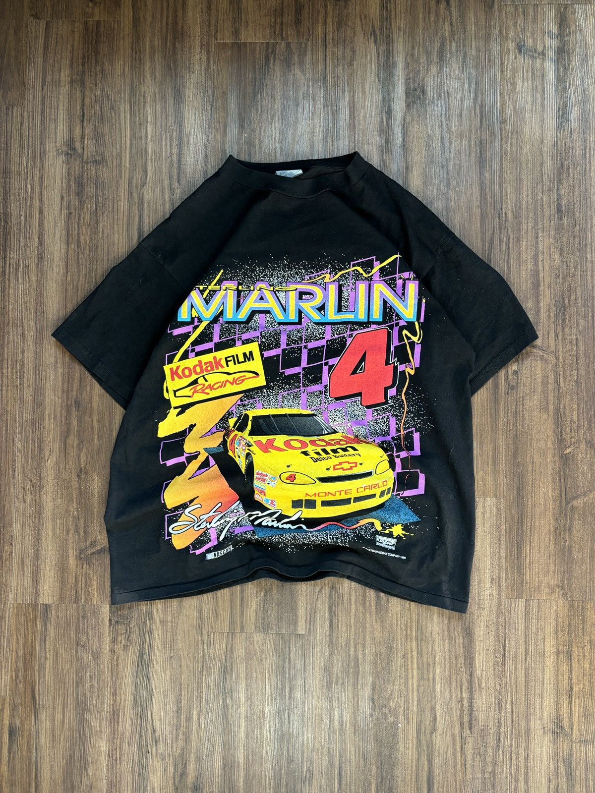 Kodak × NASCAR × Vintage Vintage Sterling Marlin Kodak Racing Single Stitch Tee 1996 Size US L / EU 52-54 / 3 - 1 Thumbnail