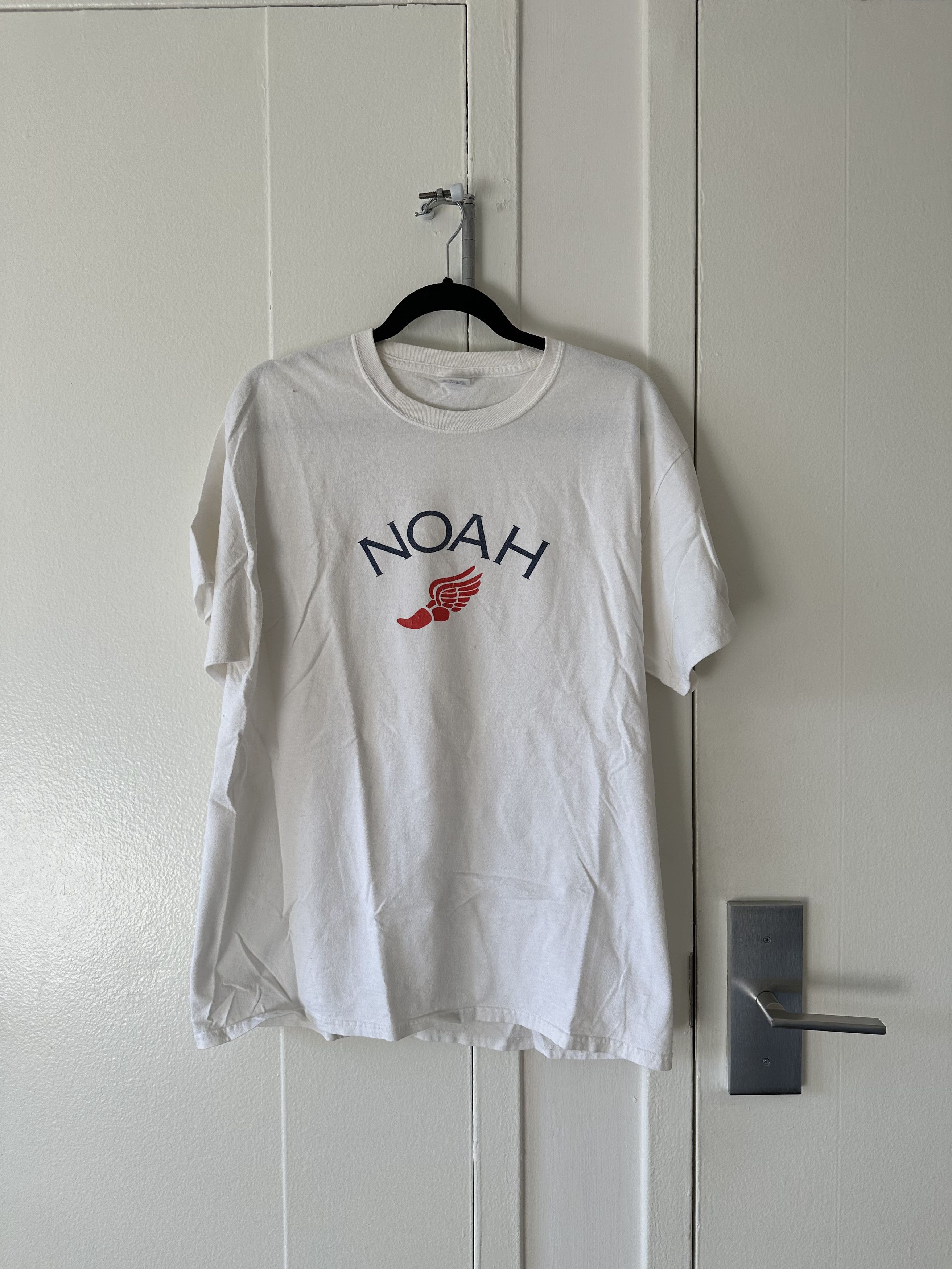 ★NOAH★ U WINGED FOOT LOGO TEE HEATHER GREY WINGED FOOT LOG Noah Noah Winged Foot Tee | Grailed