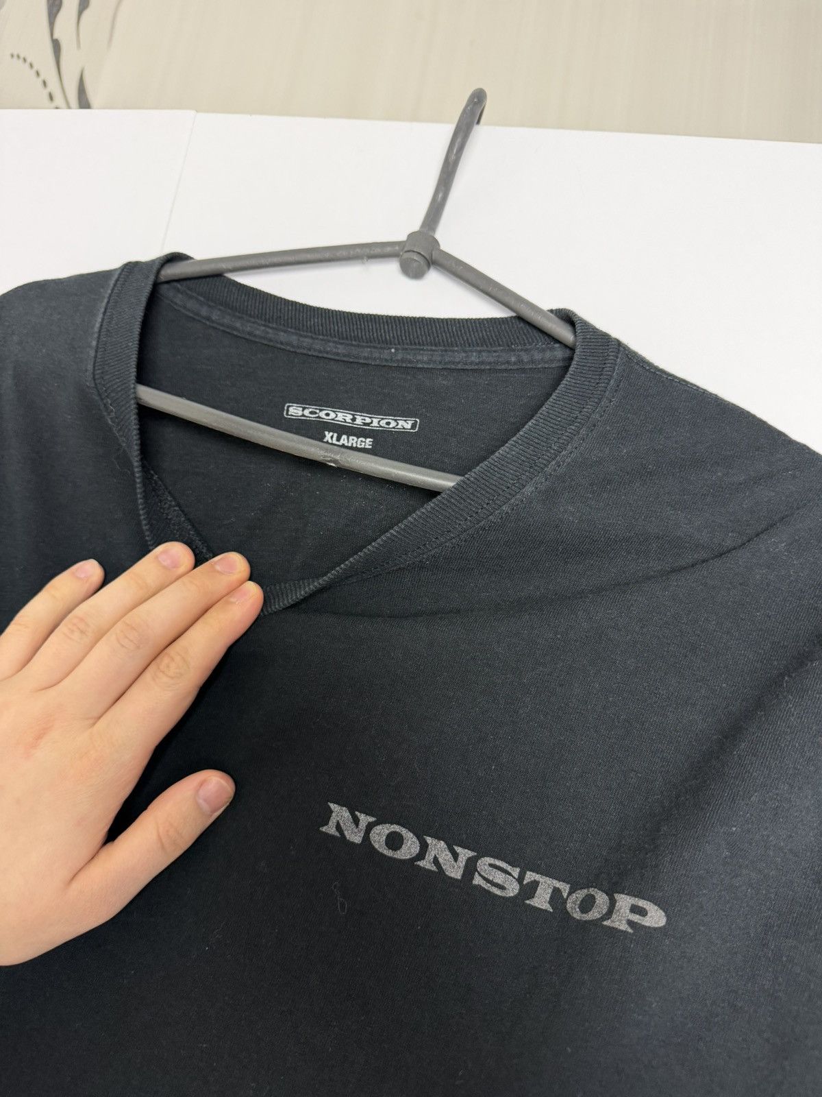 Drake Drake Scorpion tour reflective logo distressed longsleeve Size US XL / EU 56 / 4 - 7 Thumbnail