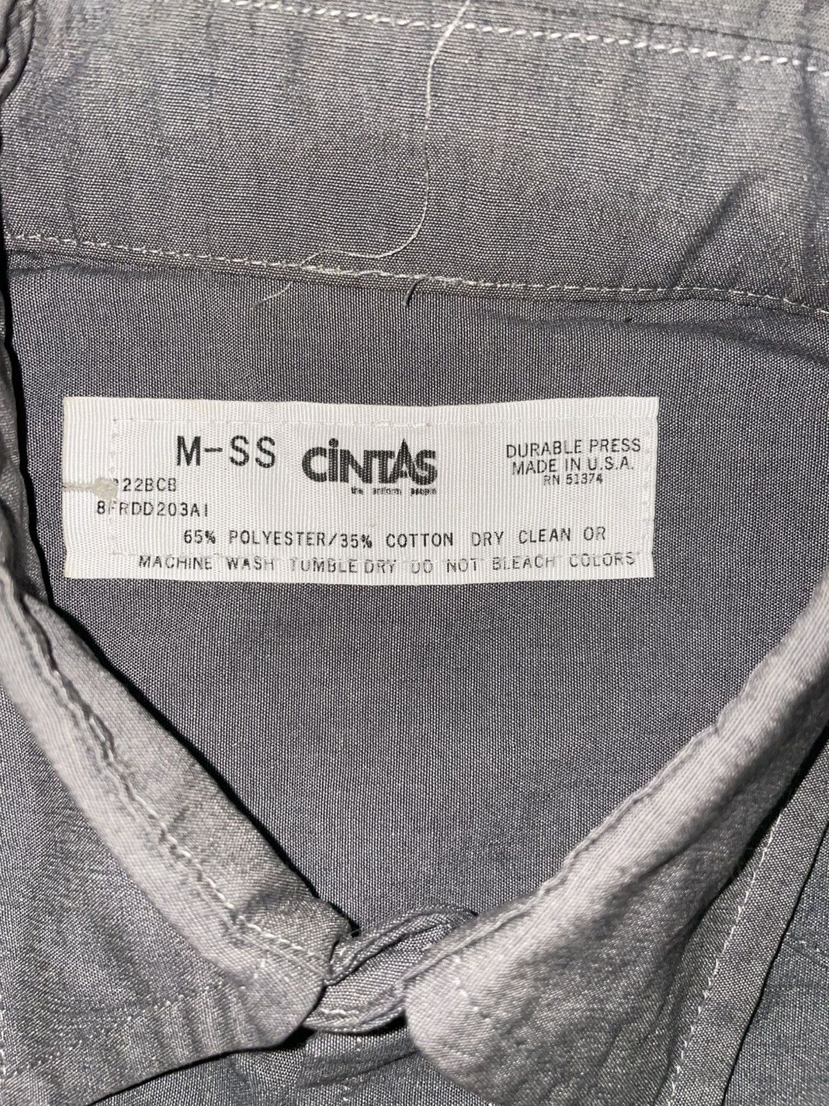 Cintas Vintage Cintas Short Sleeve Work Shirt Size 38R - 3 Thumbnail