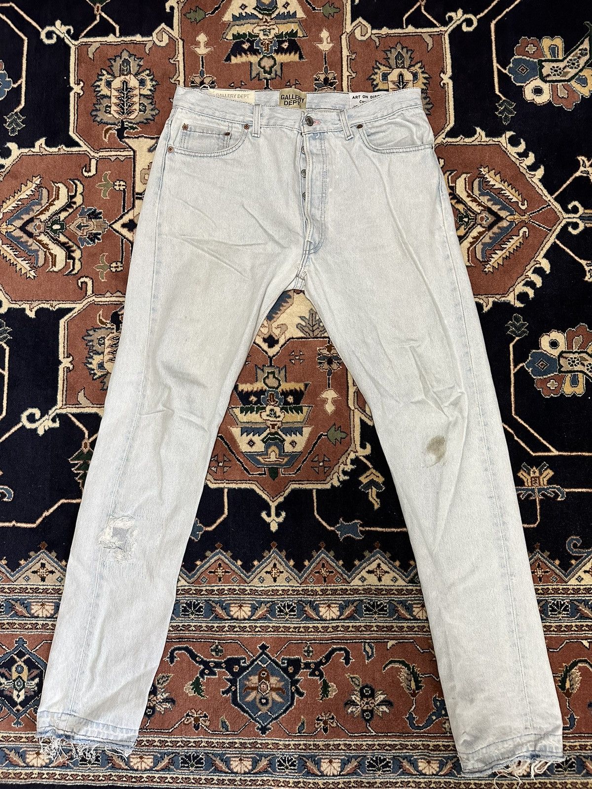 image of Gallery Dept x Levis Gallery Department 5001 Denim Jeans Size 32 in Blue, Men's