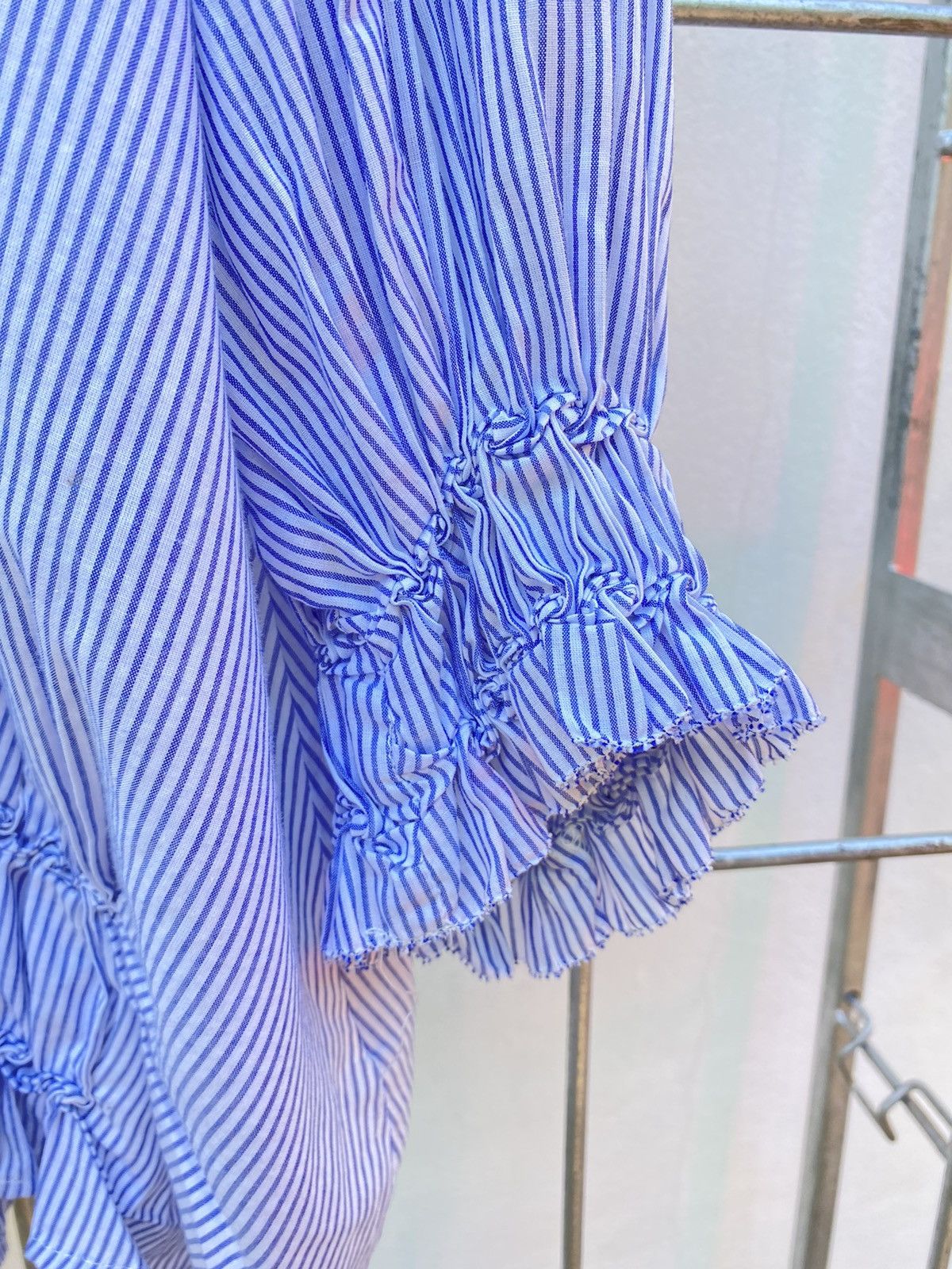 Frapbois FRAPBOIS Blue and white striped blouse Size ONE SIZE - 10 Thumbnail