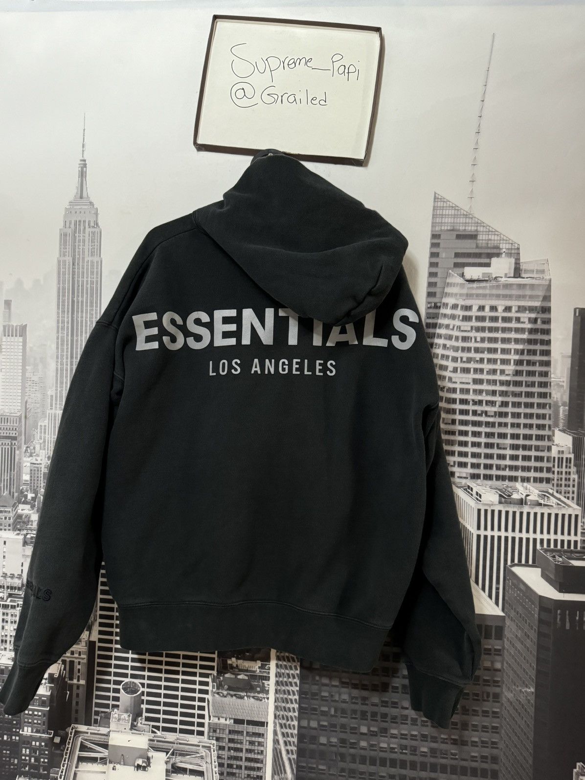 Essentials FOG Fear of God Fear of God Essentials Los Angeles 3M Hoodie SZ Small Grailed